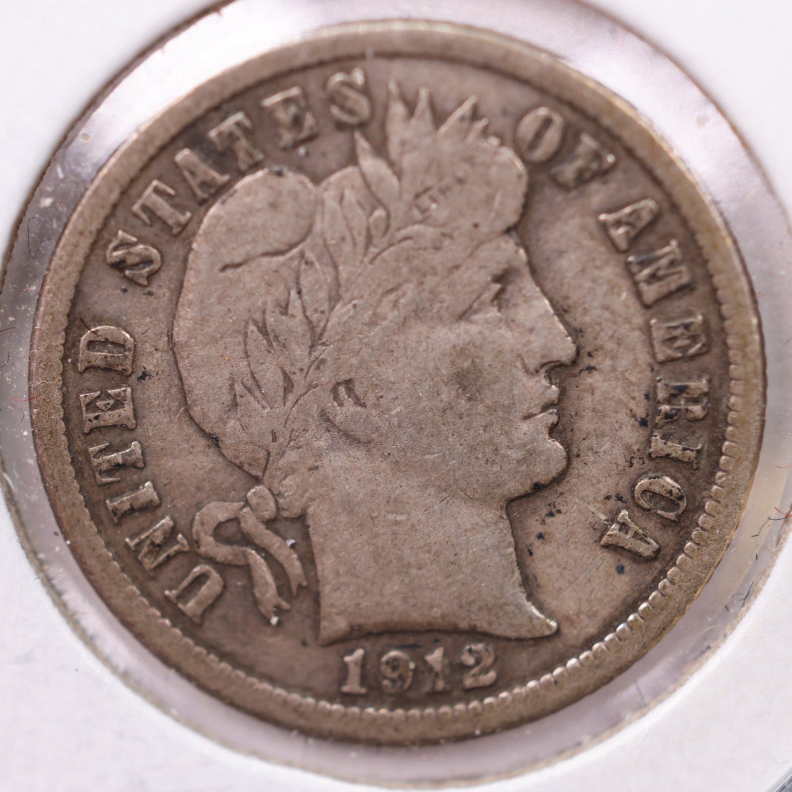 1912-D Barber Silver Dime., V.F., Store Sale #19598