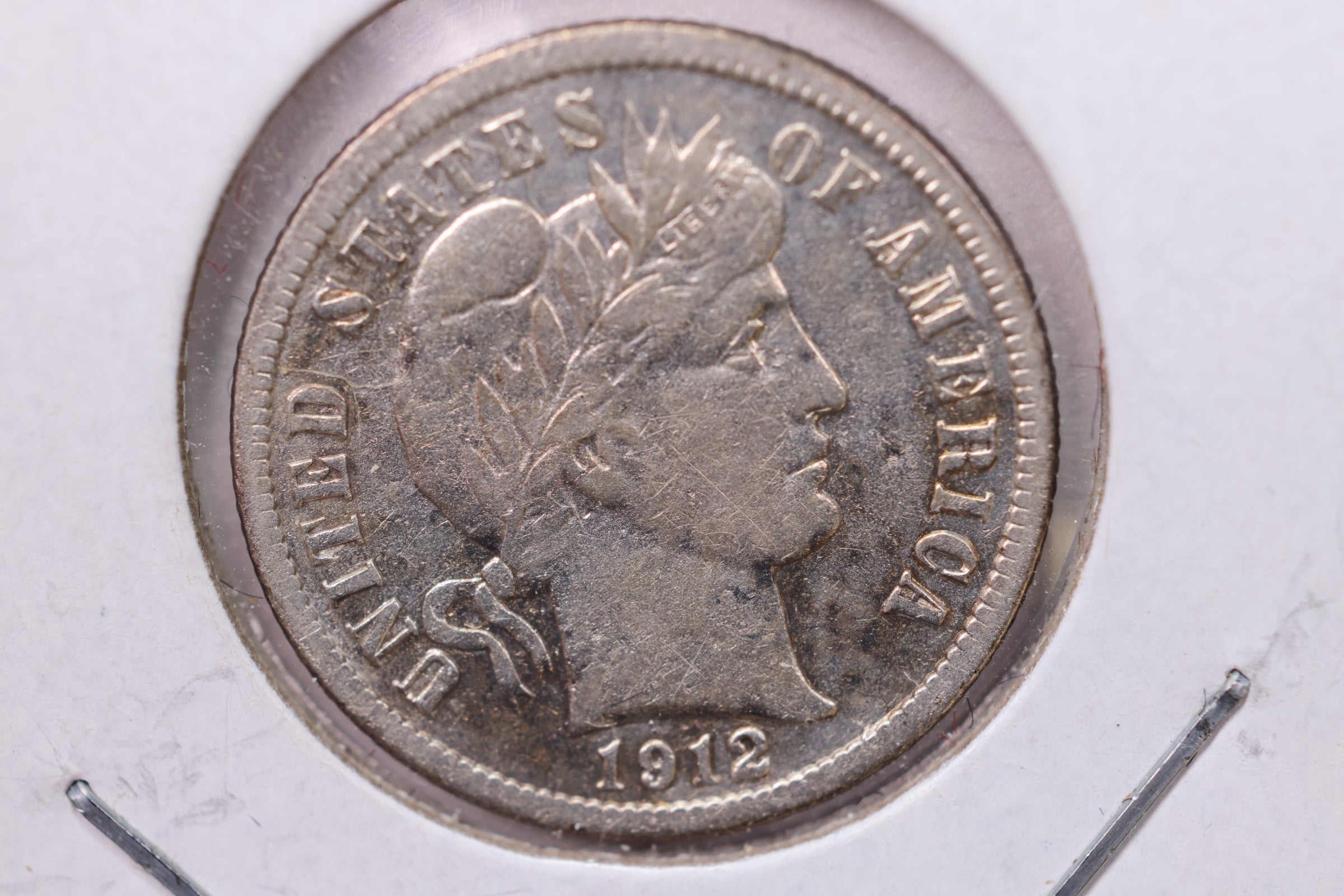 1912-D Barber Silver Dime., V.F., Store Sale #19600