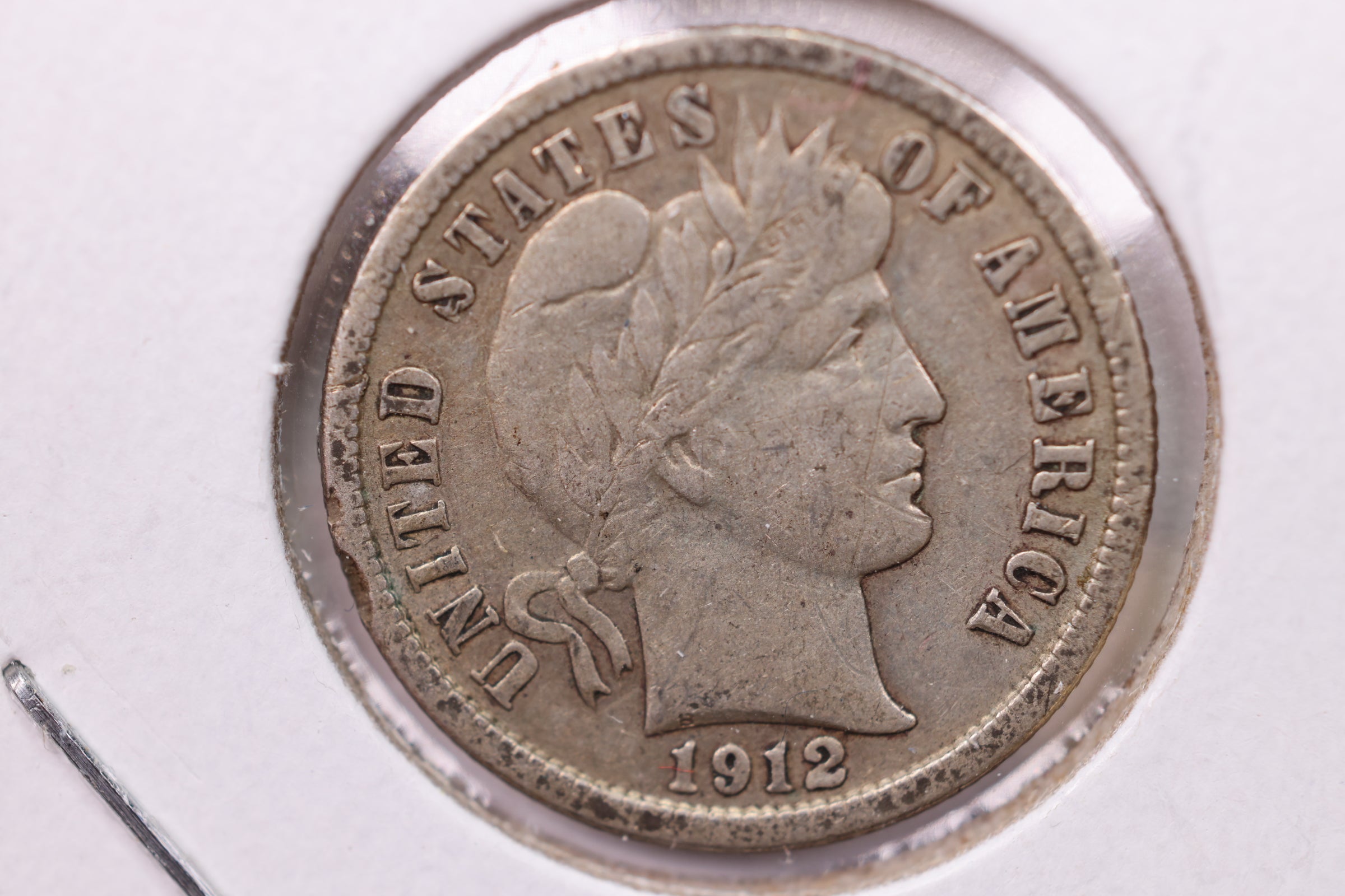 1912-D Barber Silver Dime., Fine., Store Sale #19606