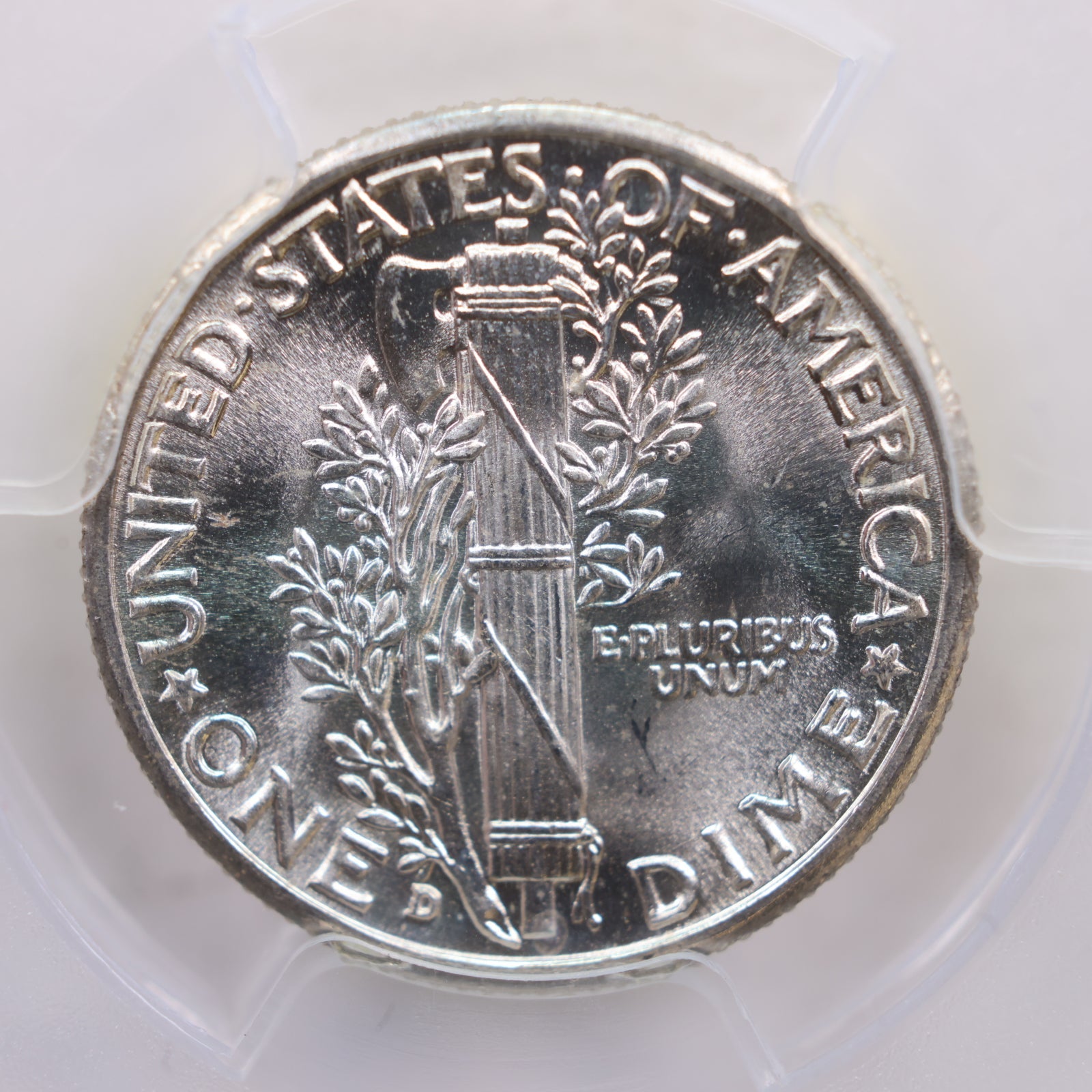 1943-D Mercury Silver Dime., PCGS MS-65, Full Bands., Store #GDE021.