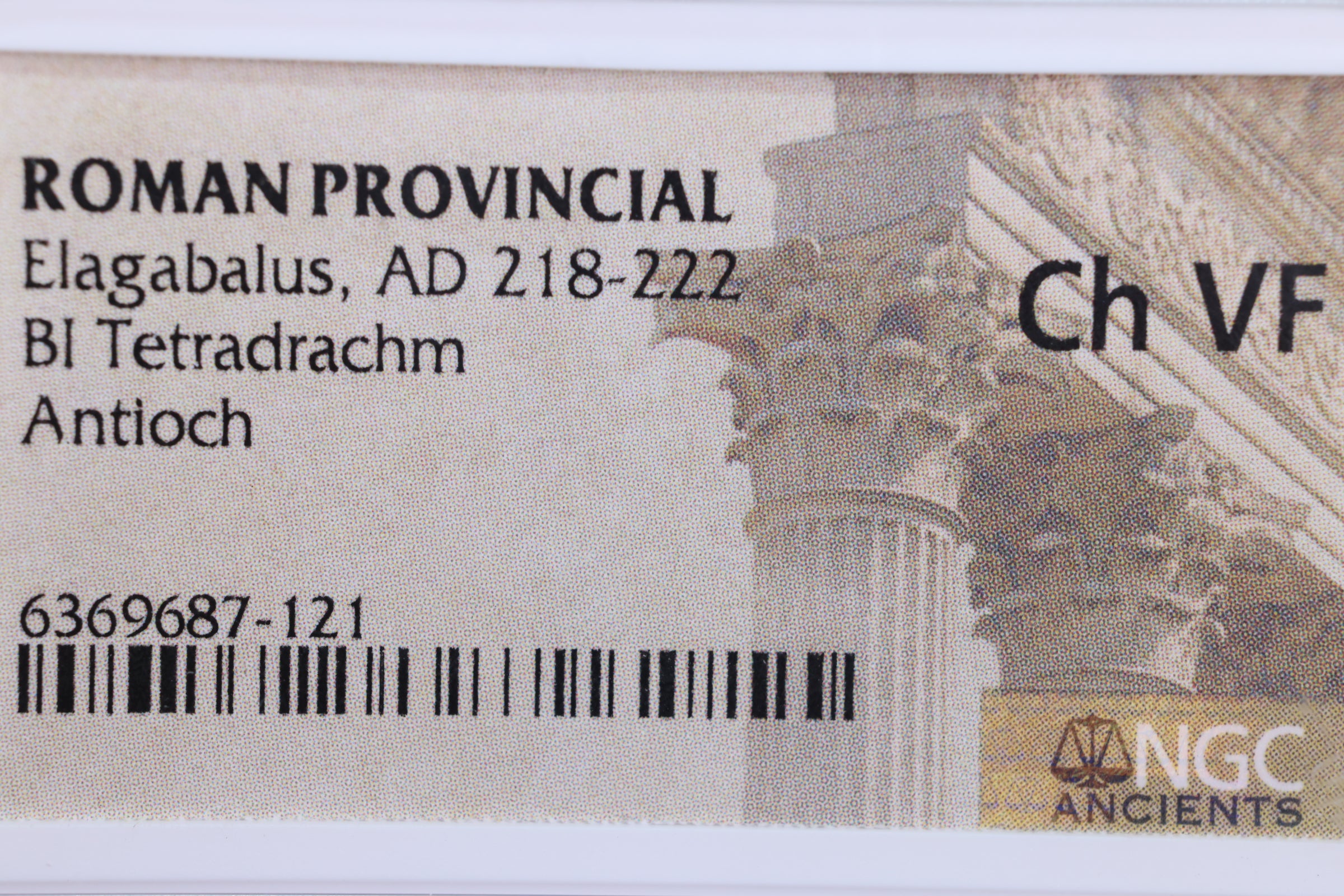 ROMAN PROVINCIAL., A.D., 218-222., NGC Certified V.F., Store# AT0021
