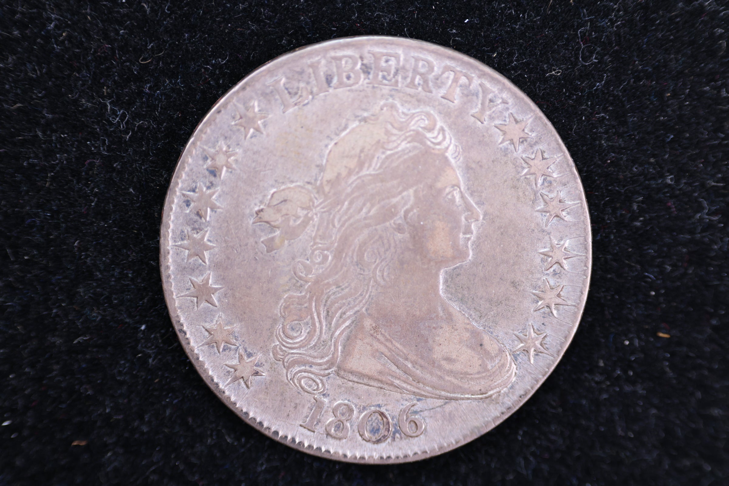 1806 Draped Bust Half Dollar, Affordable Collectible Coin. Store #230804104