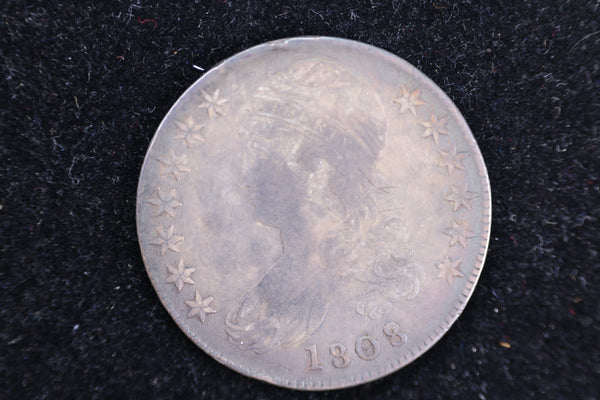1808 Cap Bust Half Dollar, Affordable Collectible Coin. Store #230804106