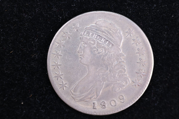 1809 Cap Bust Half Dollar, Affordable Collectible Coin. Store #230804108