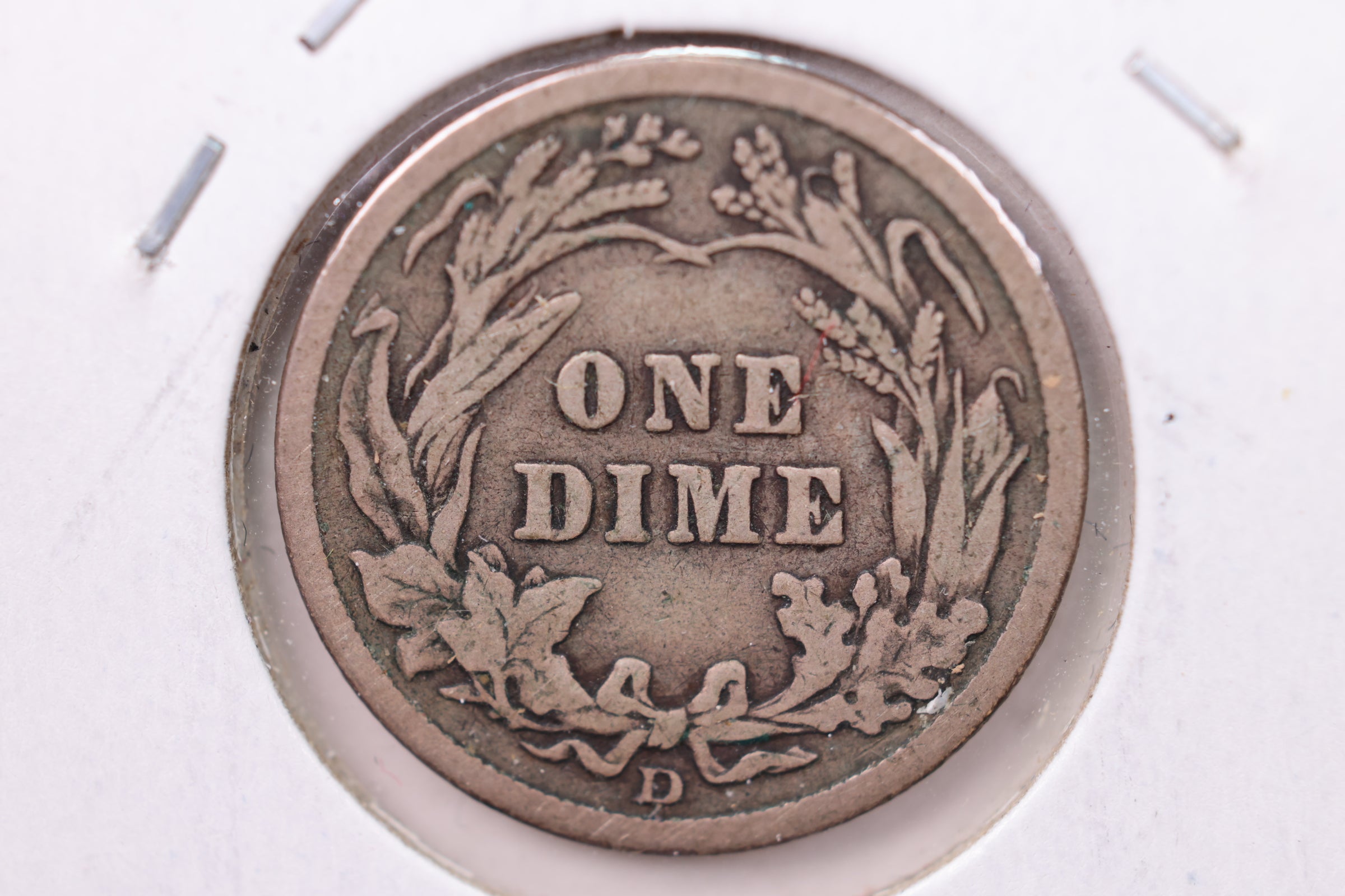 1914-D Barber Silver Dime., Fine., Store Sale #19657