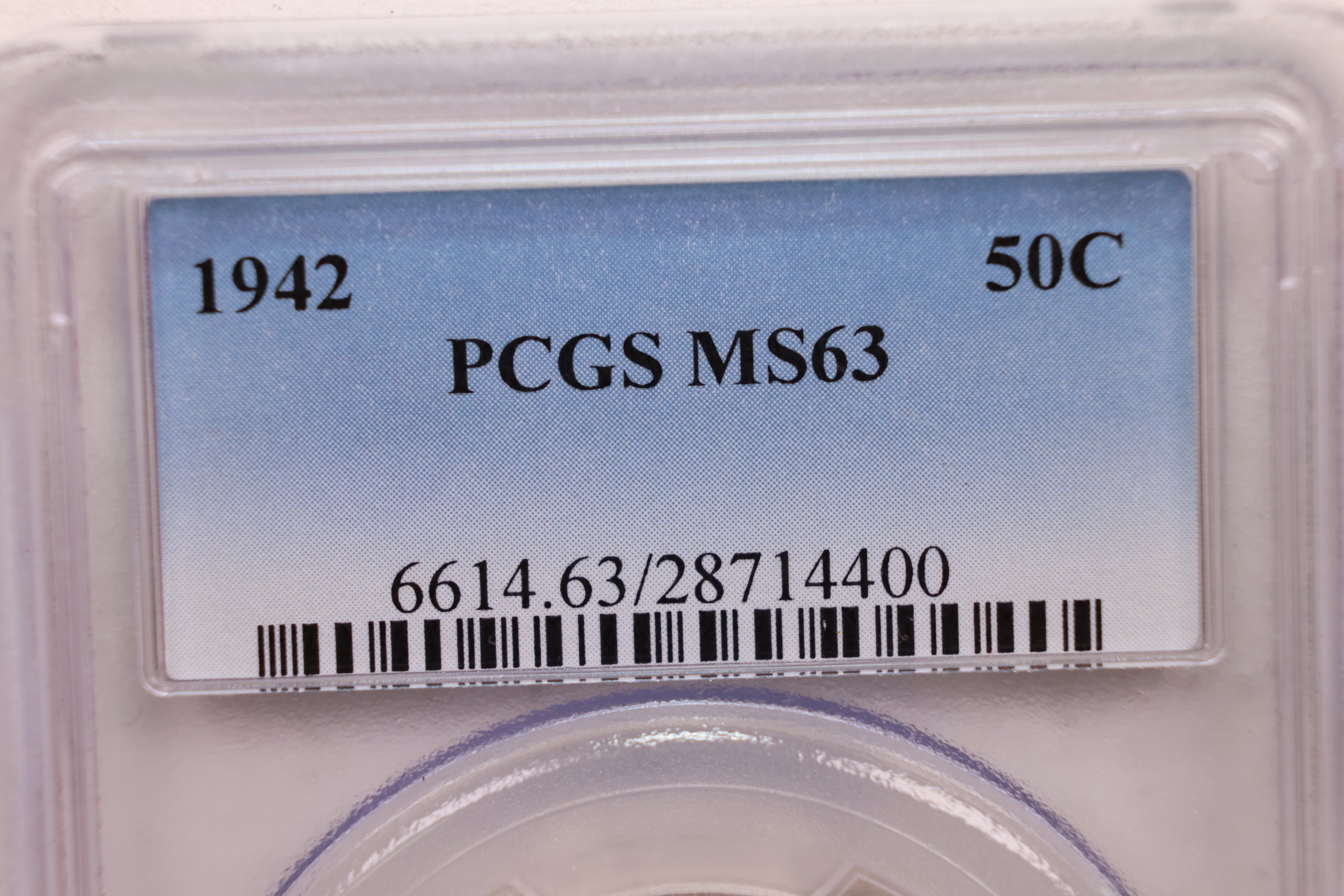 1942 Walking Liberty Half Dollar., Silver., PCGS MS-63., Store #GHR020