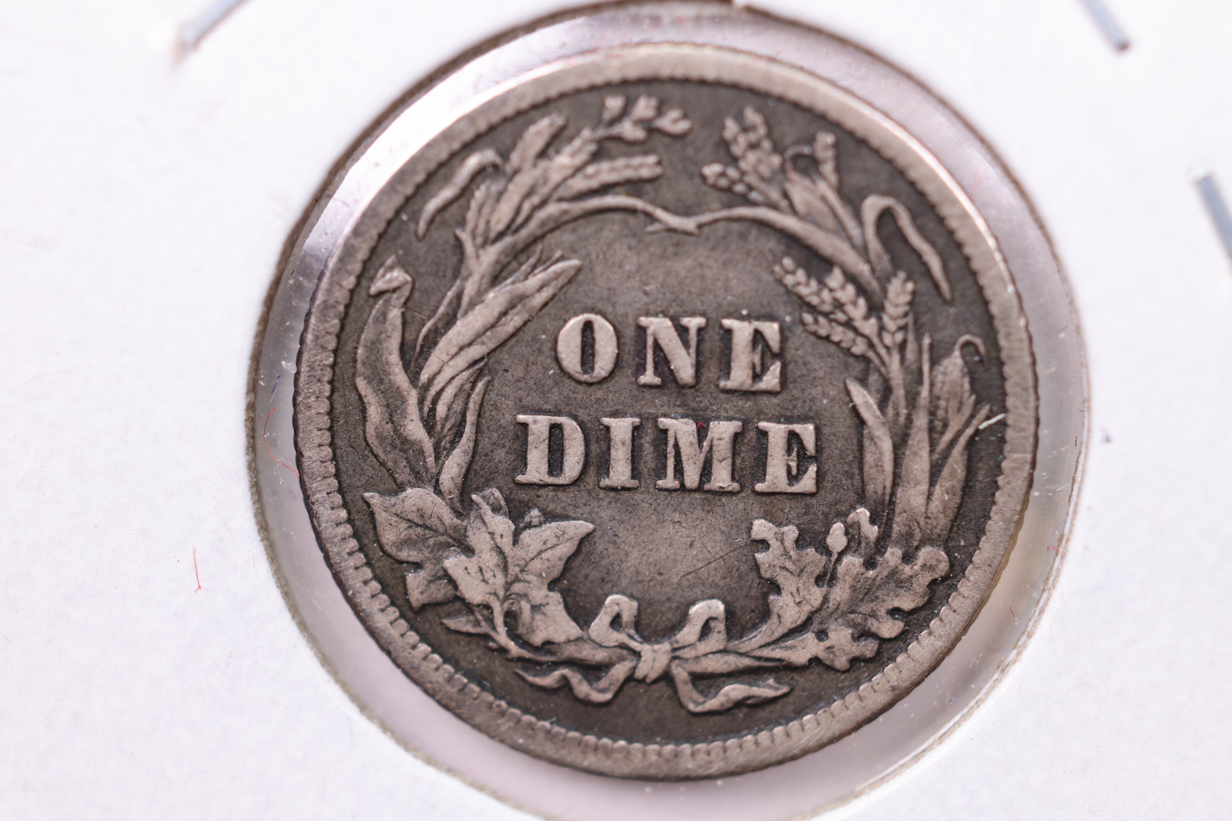 1915 Barber Silver Dime., V.F., Store Sale #19663