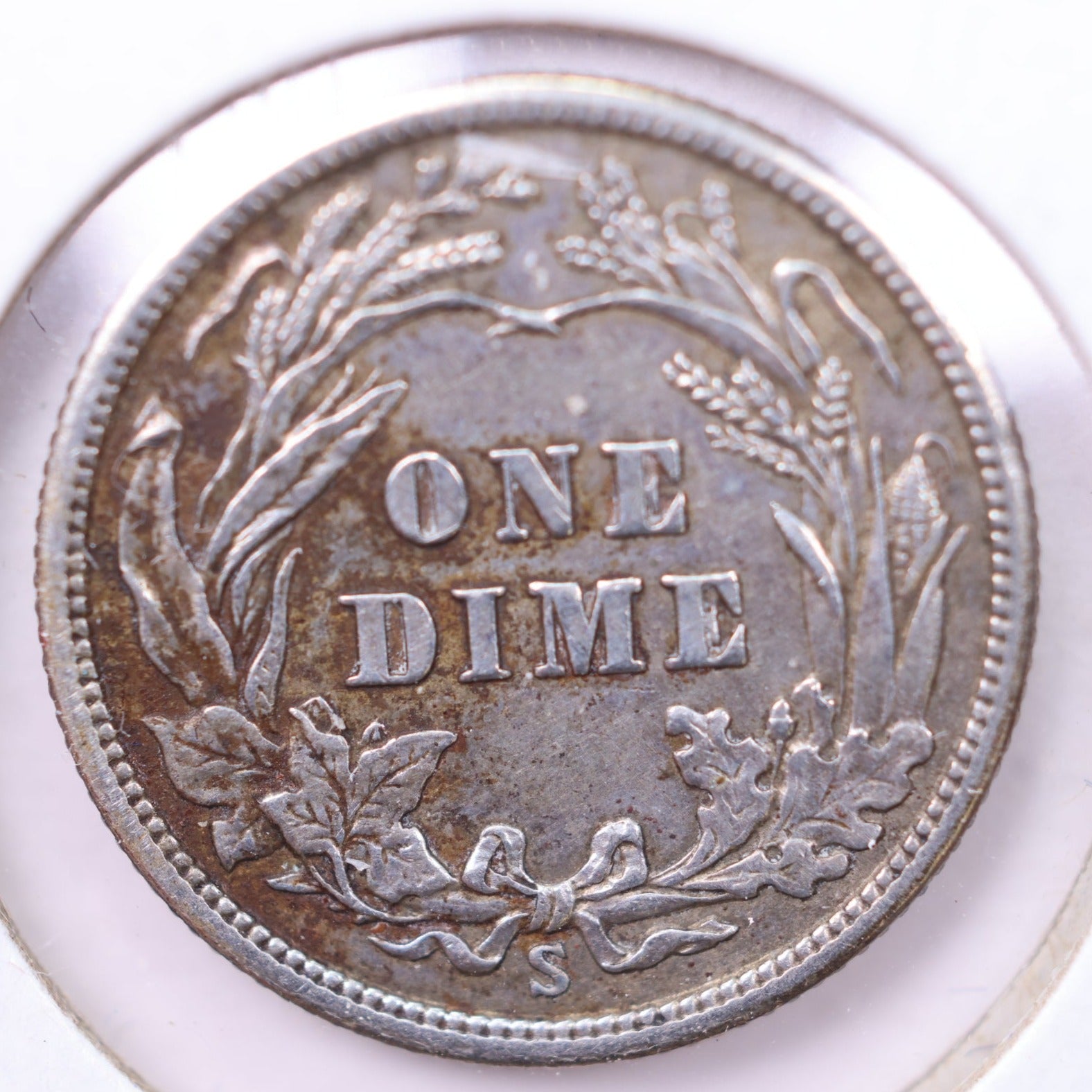 1915-S Barber Silver Dime., A.U., Store Sale #19668