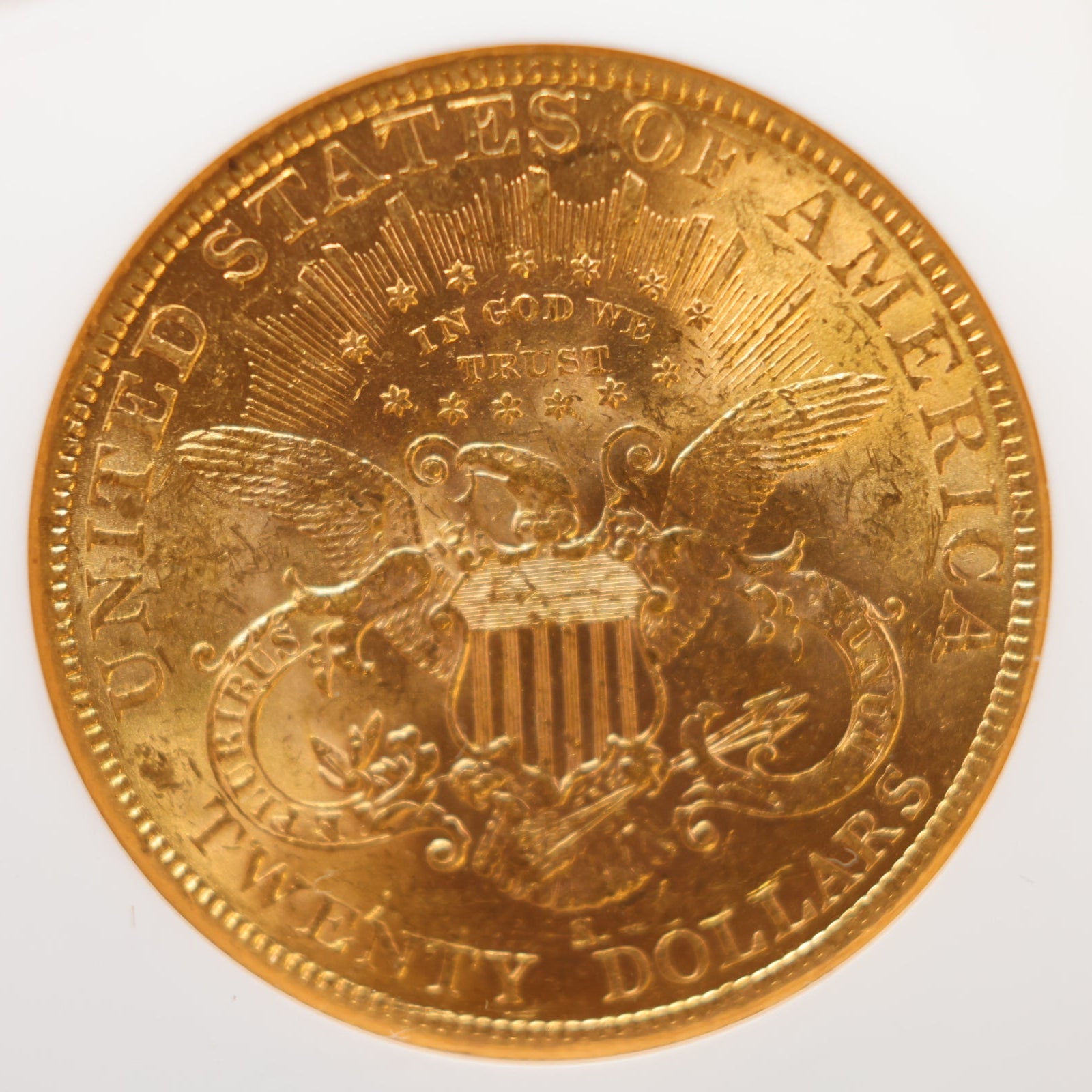 1895-S $20 Liberty, Double Eagle Gold Coin, NGC MS-60, Store Sale #G0058.