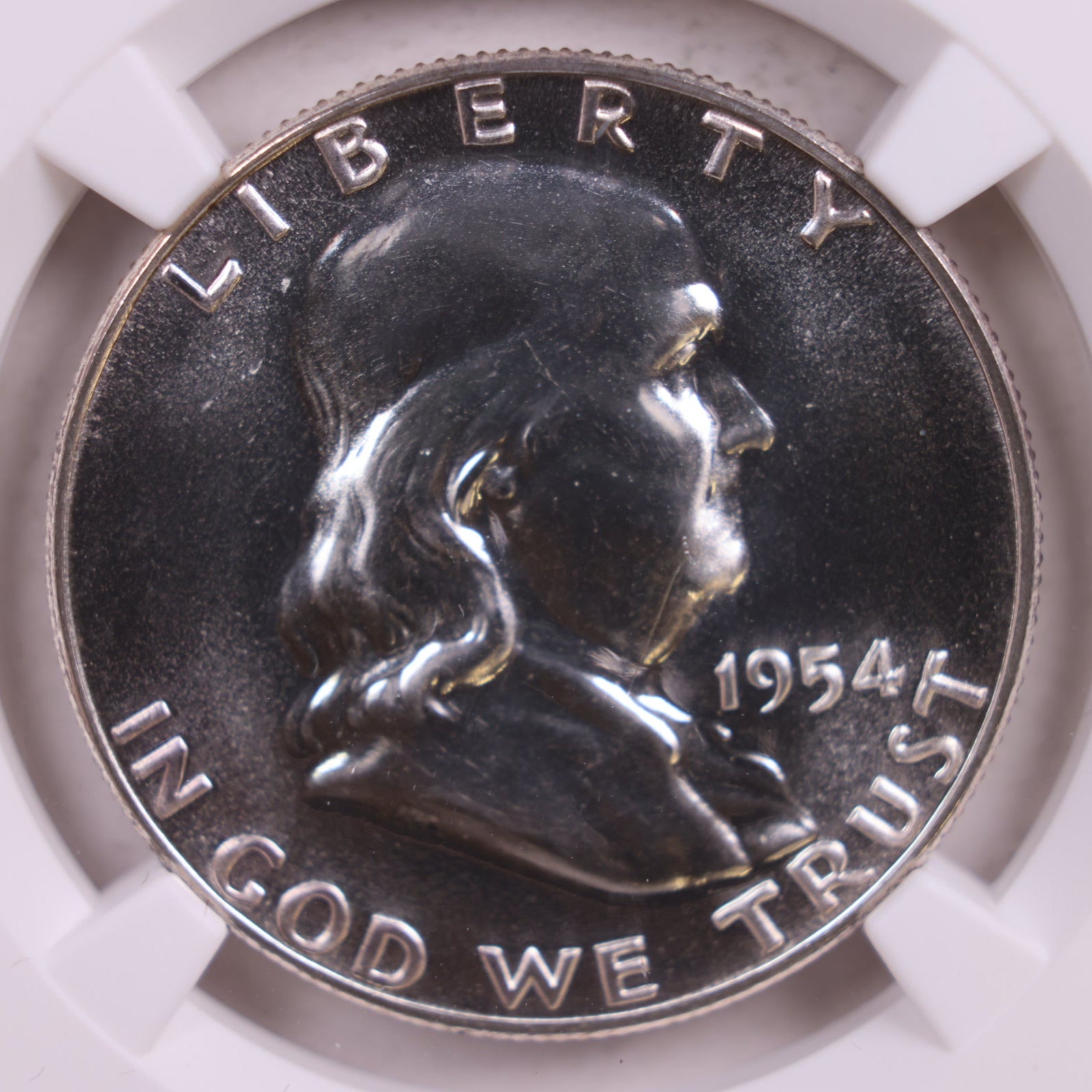 1954 Franklin Silver Half Dollar, NGC Proof-67, Store #GHR054