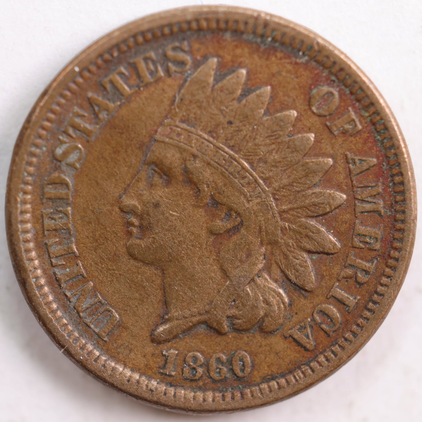 1860 Indian Head Cent, Very Fine Circulated Coin, Store #CT0742
