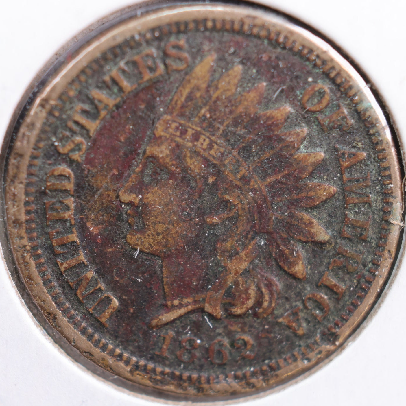1862 Indian Head Cent, Very Good Circulated Coin, Store #CT0745