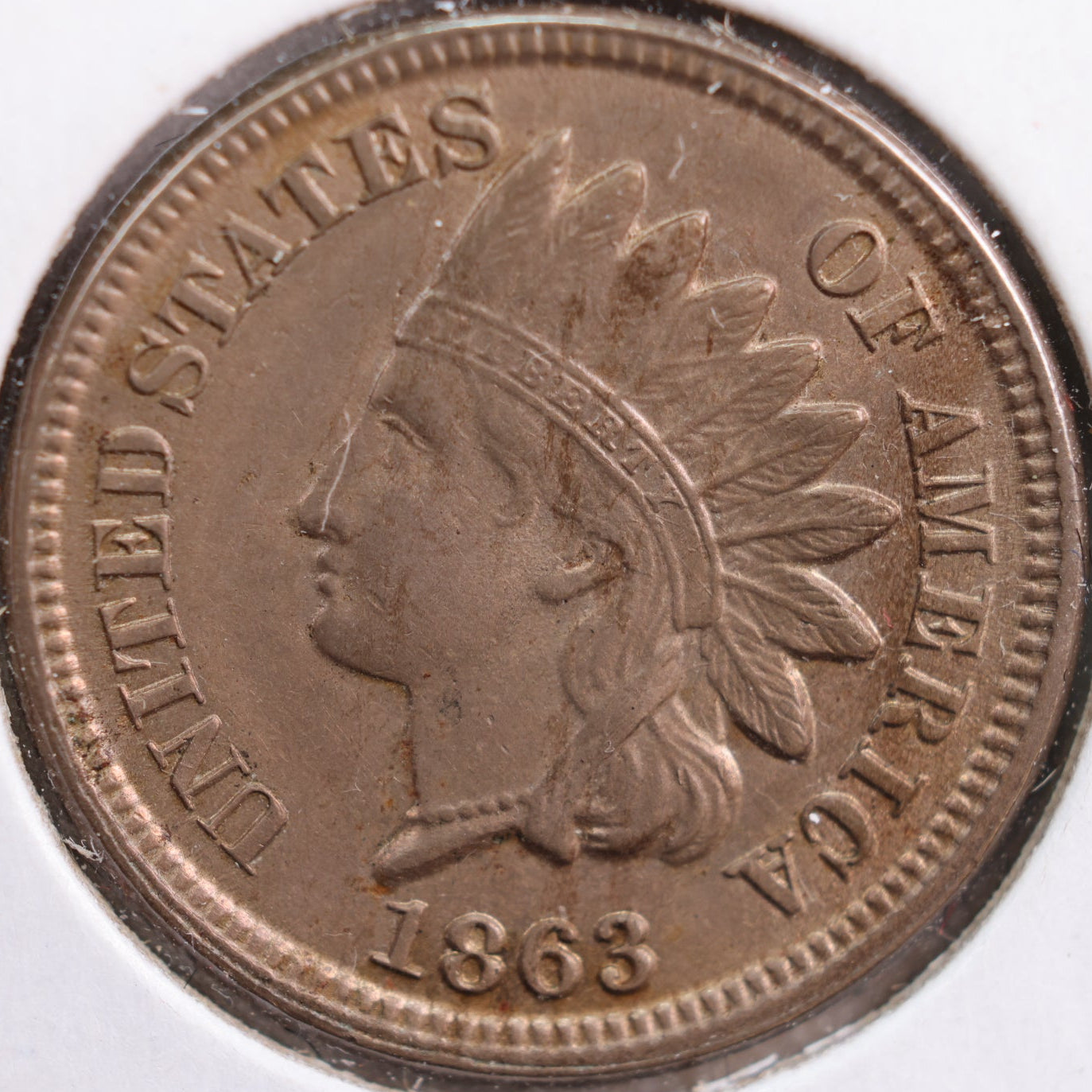 1863 Indian Head Cent, Mint State Uncirculated Coin, Store #CT0751