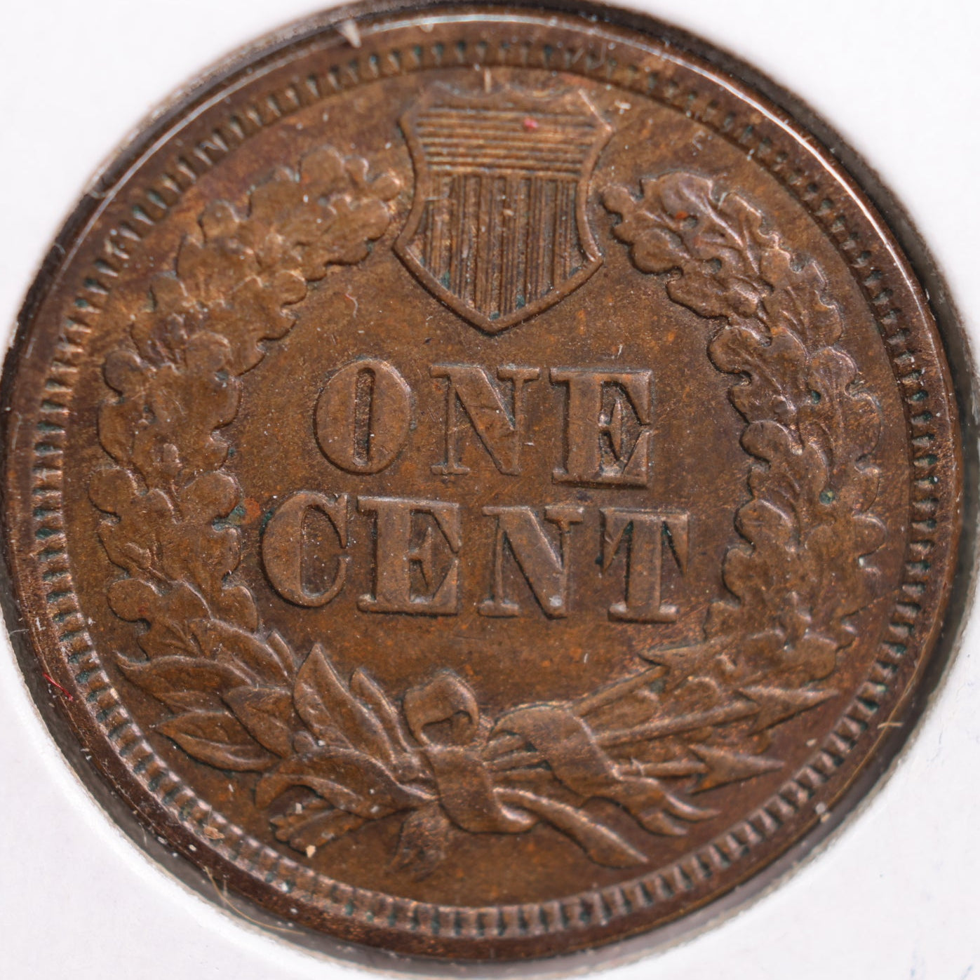 1869/69 Indian Head Cent, About Uncirculated Coin, details, Store #CT0778