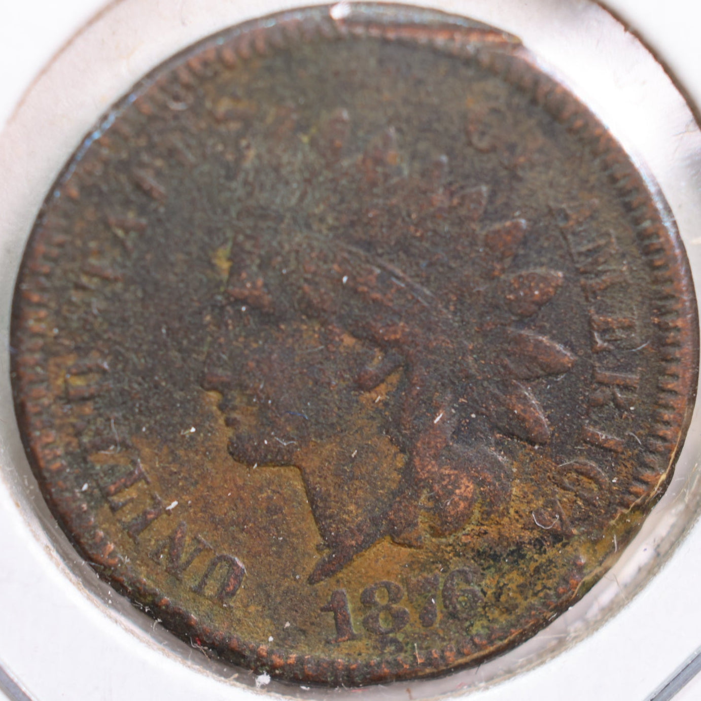 1876 Indian Head Cent, Very Fine Circulated Coin, details, Store #CT0799