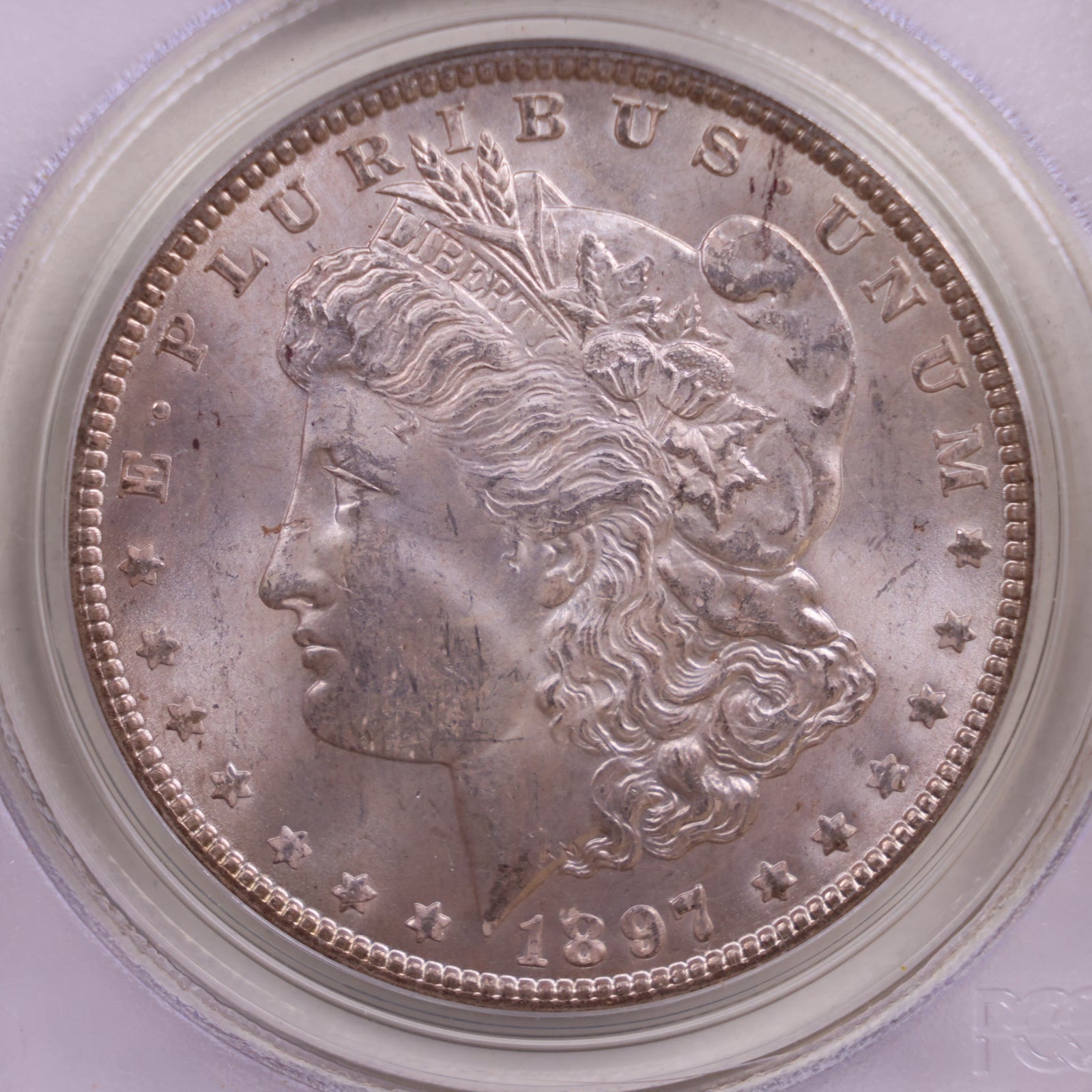 1897 Morgan Silver Dollar., PCGS MS-63., Store SALE #GDR0213.