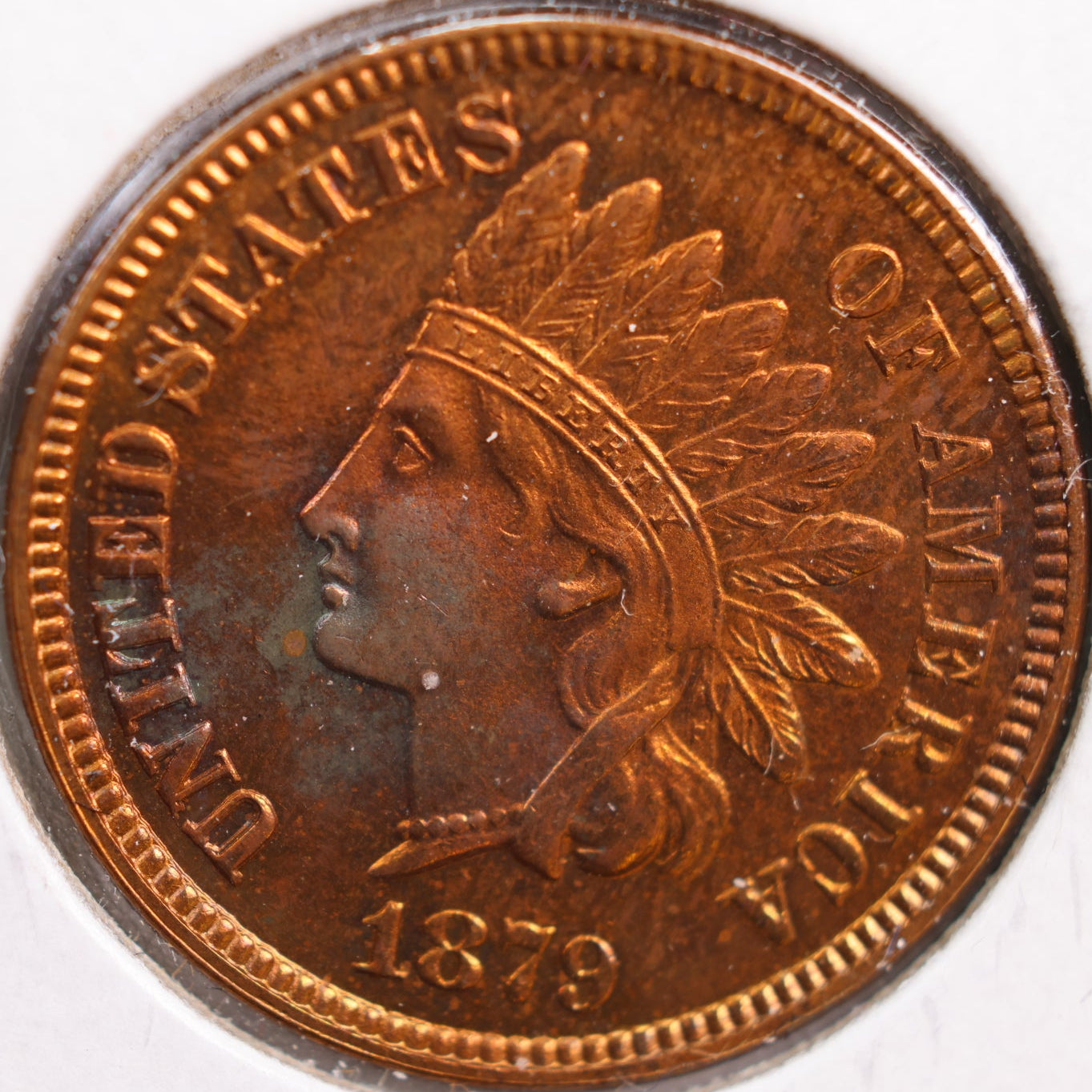 1879 Indian Head Cent, Proof Uncirculated RB Coin, Store #CT0806