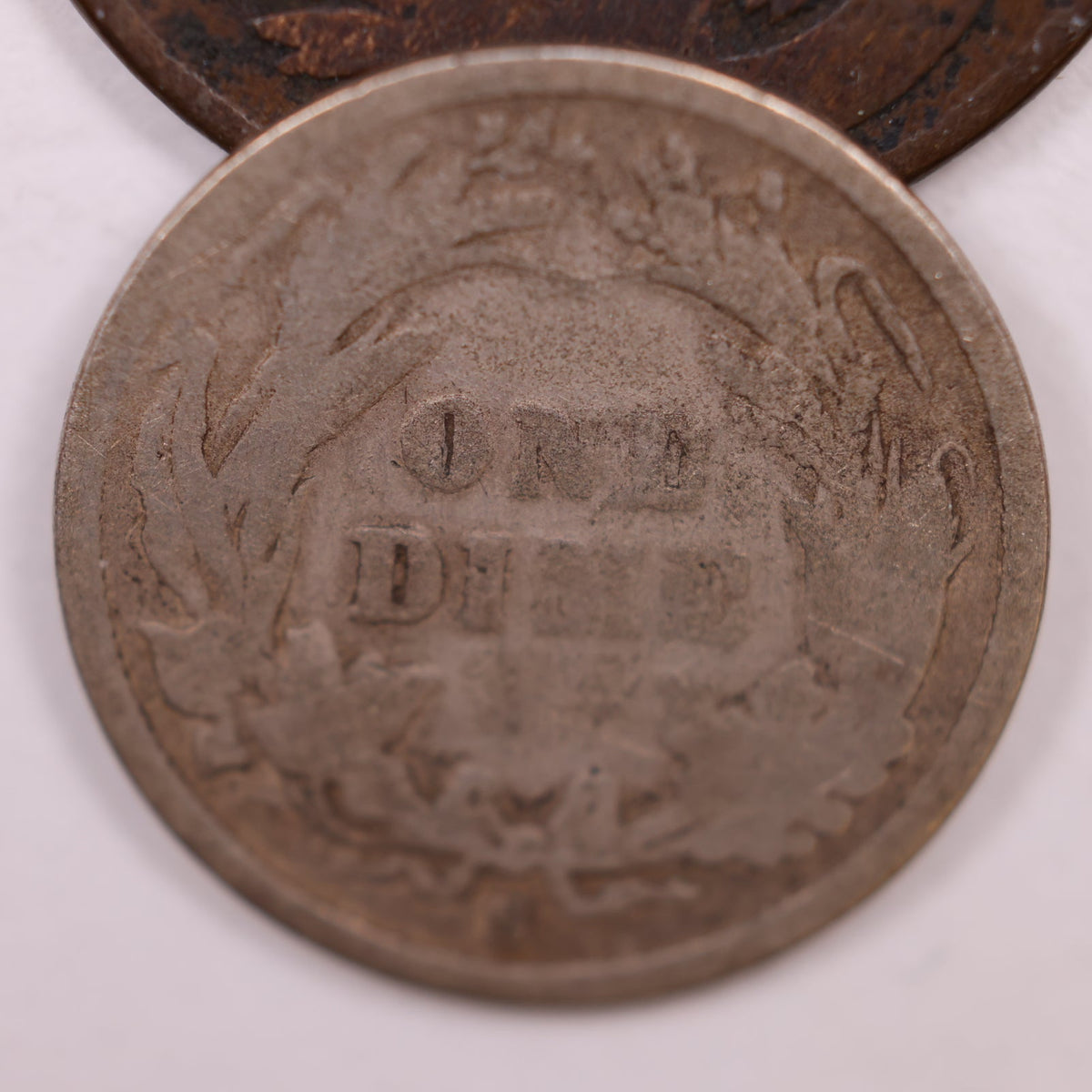 1895-S Barber Silver Dime, About Good, Circulated Coin, Store #DE040.