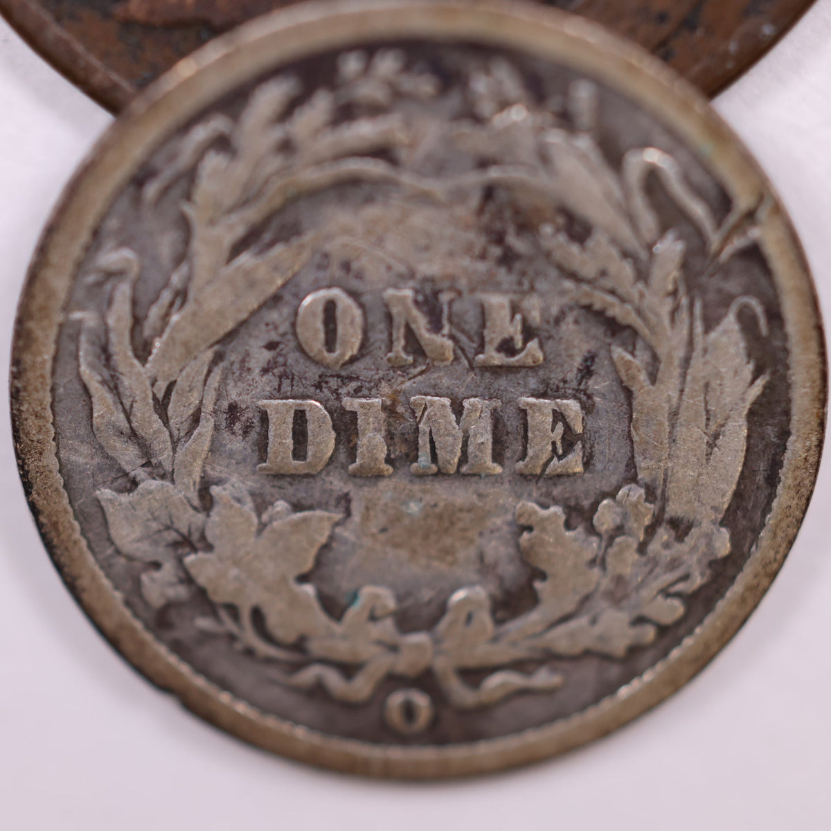 1896-O Barber Silver Dime, Good Circulated Coin, Store #DE042.