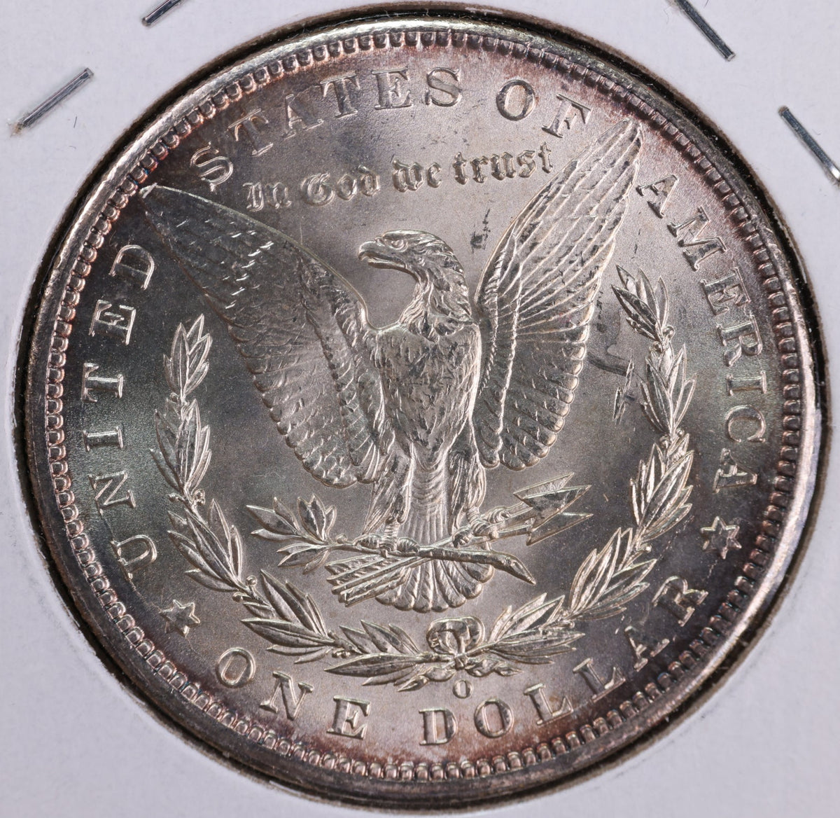 1898-O Morgan Silver Dollar, Mint State-Uncirculated Coin, Store #DR0517.