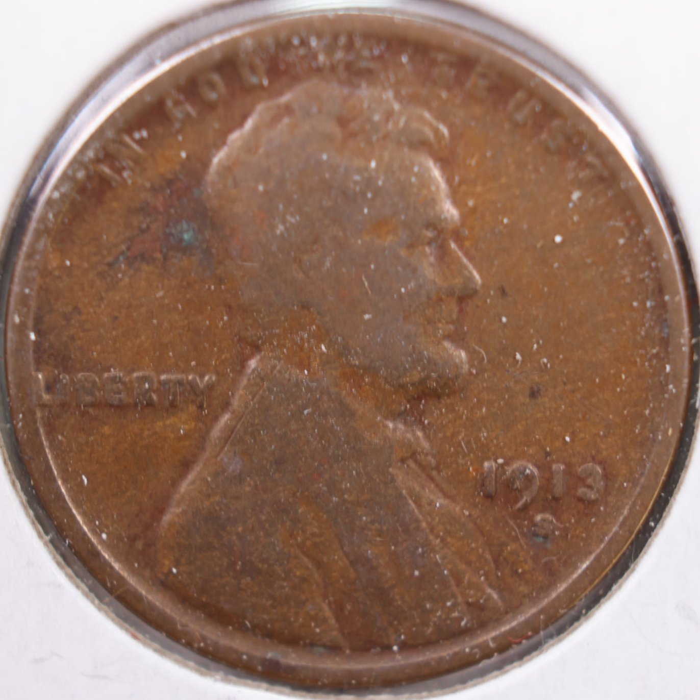 1913-S Lincoln Cent, Fine Circulated Coin, Store #CT0191