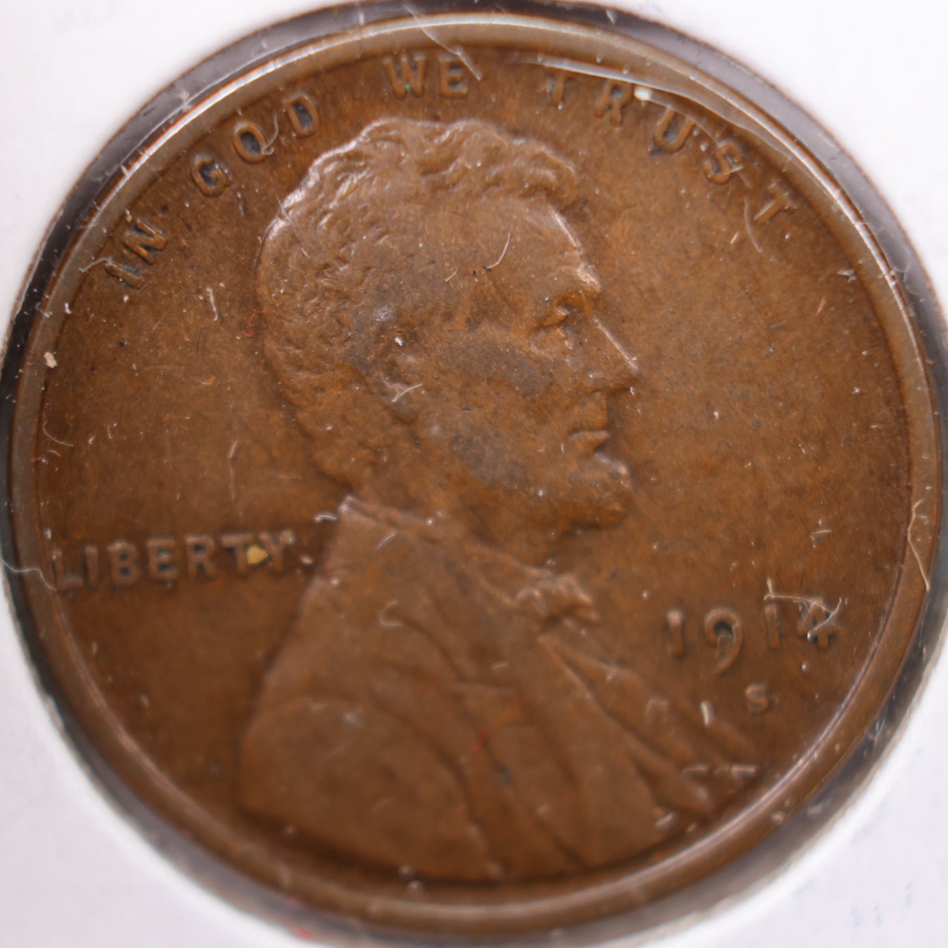 1914-S Lincoln Wheat Cent, Extra Fine Circulated Coin, Store #CT0196
