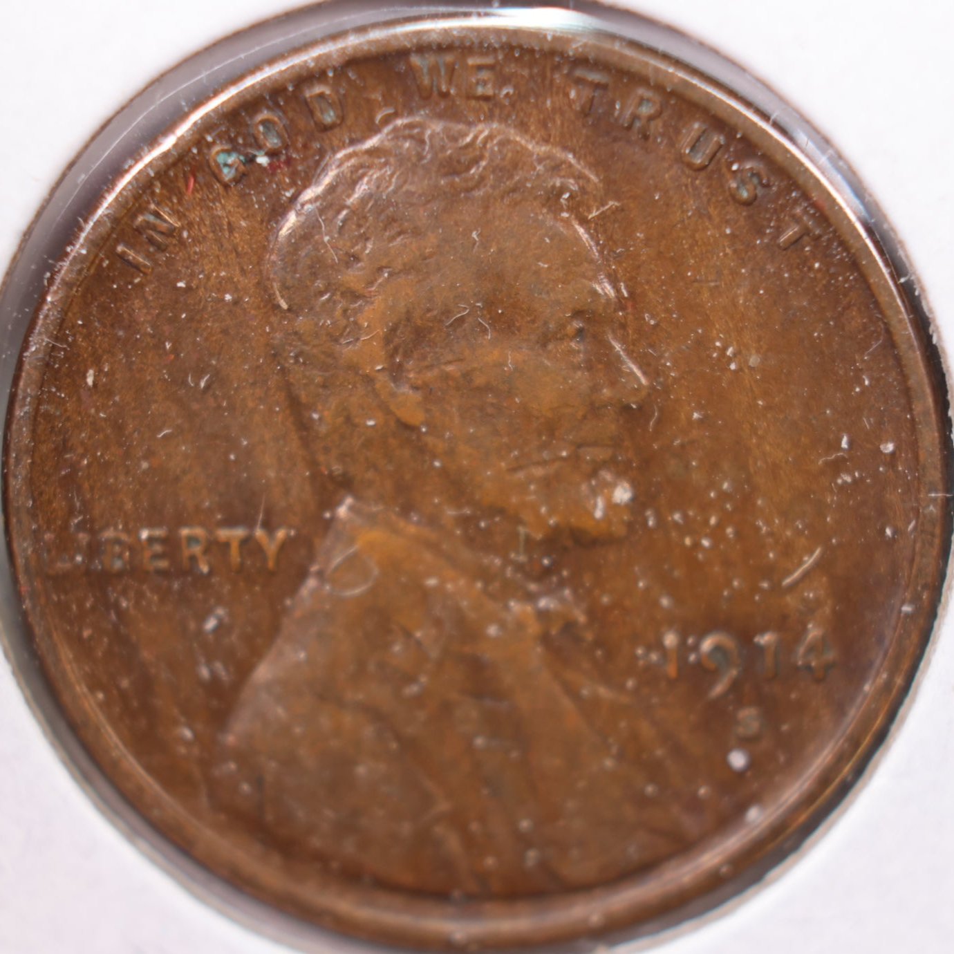 1914-S Lincoln Cent, Extra Fine Circulated Coin, Store #CT0198