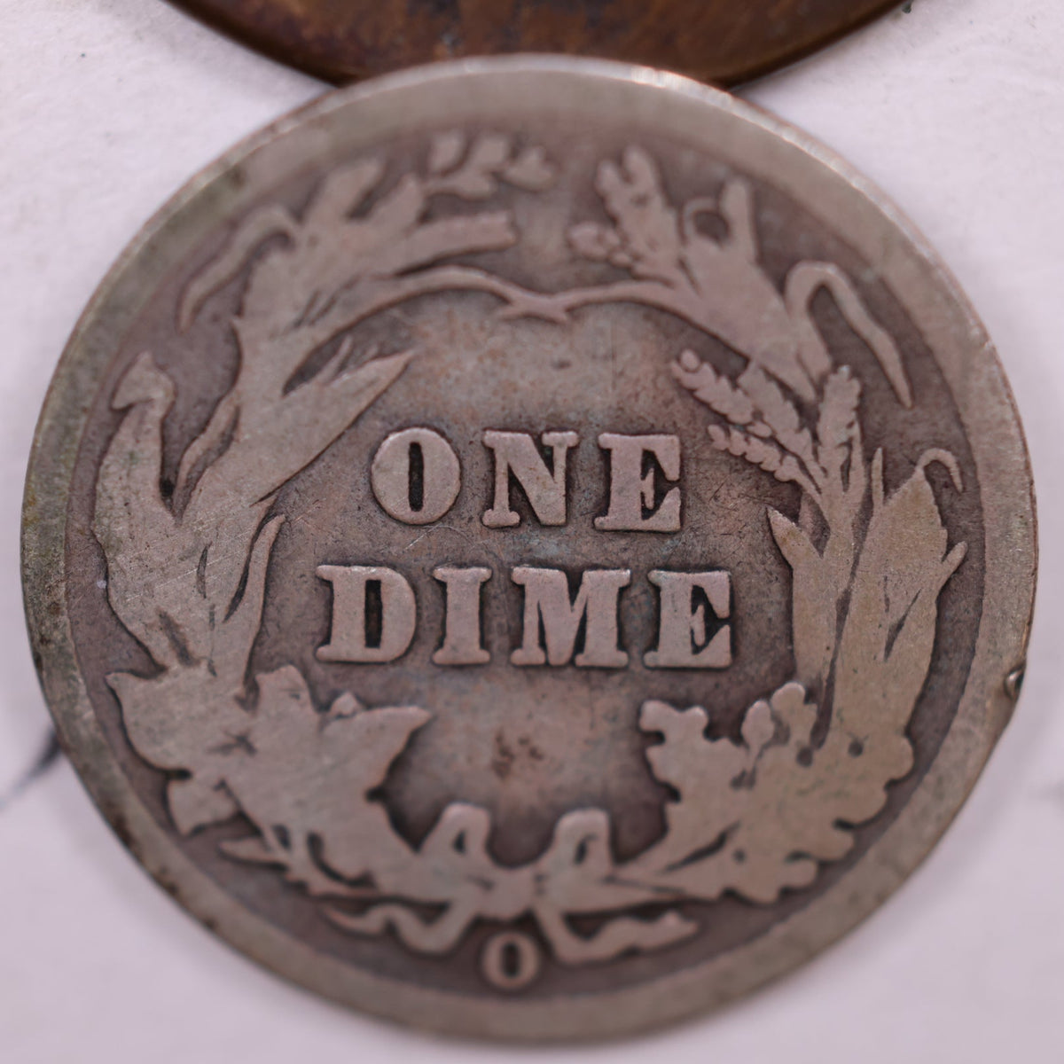 1906-O Barber Silver Dime, Good Circulated Coin, Store #DE072.