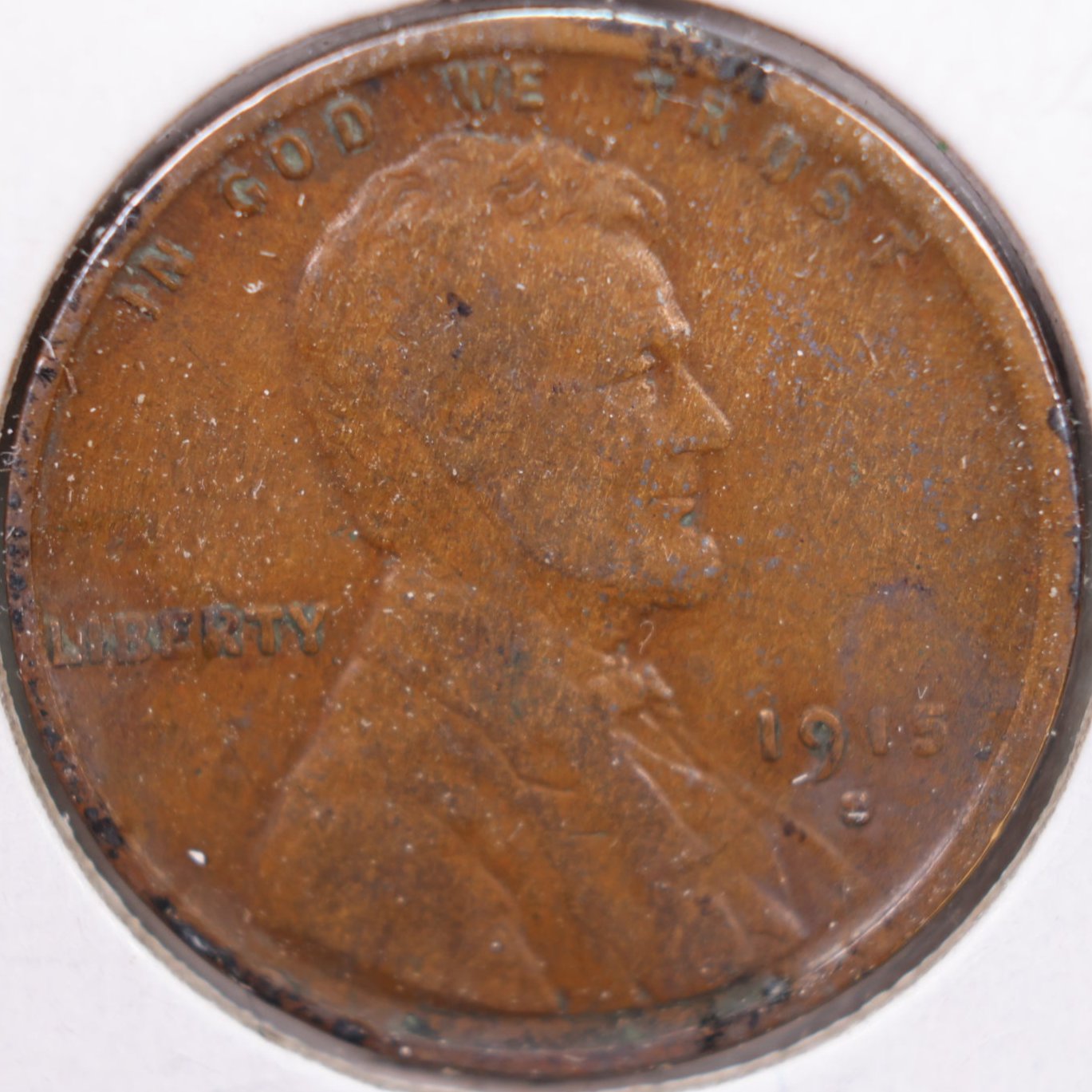 1915-S Lincoln Wheat Cent, Fine Circulated Coin, Store #CT0229