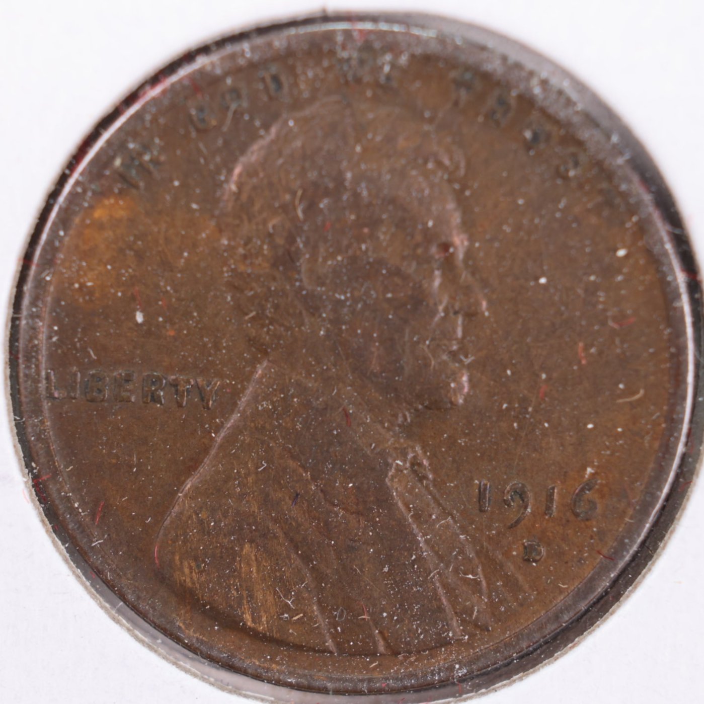 1916-D Lincoln Cent, Very Fine+ Circulated Coin, Store #CT0241