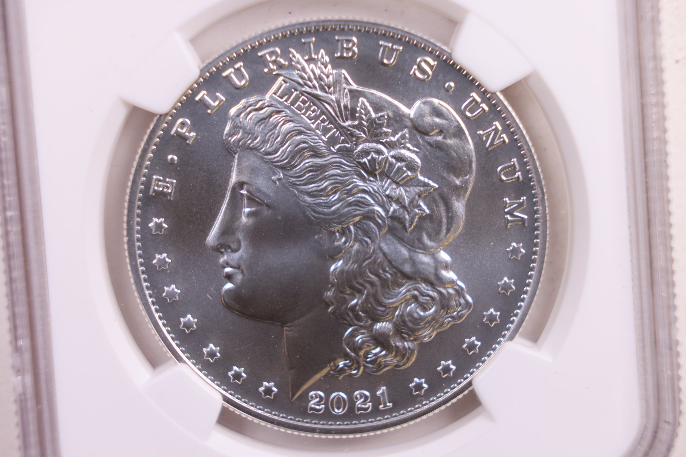 2021-CC Morgan Dollar 100th Anniversary, "CC" Privy, NGC MS 70, Store #GMC207