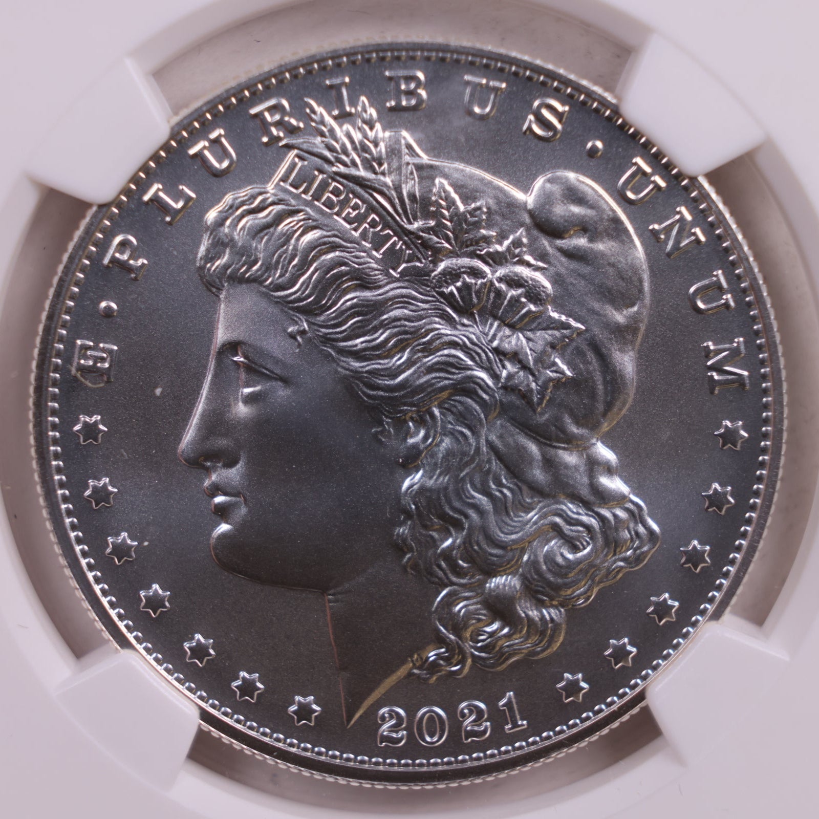 2021-O Morgan Dollar 100th Anniversary, O Privy, NGC MS-70, Store #GMC208