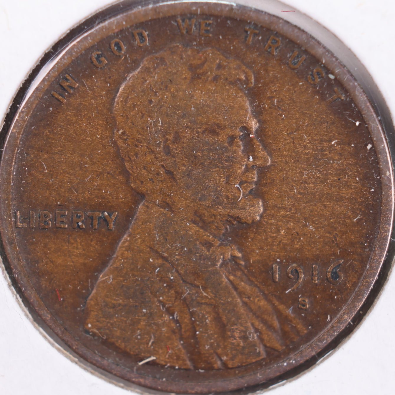 1916-S Lincoln Cent, Very Fine+ Circulated Coin, Store #CT0253