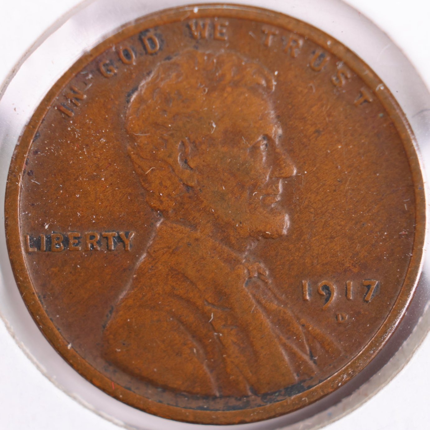1917-D Lincoln Cent, Very Fine Circulated Coin, Store #CT0263