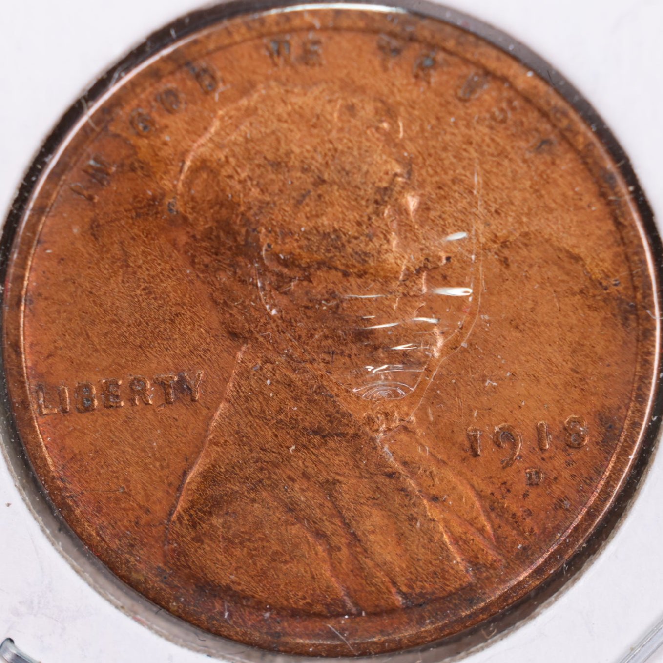 1918-D Lincoln Cent, Very Fine Circulated Coin, Store #CT0279