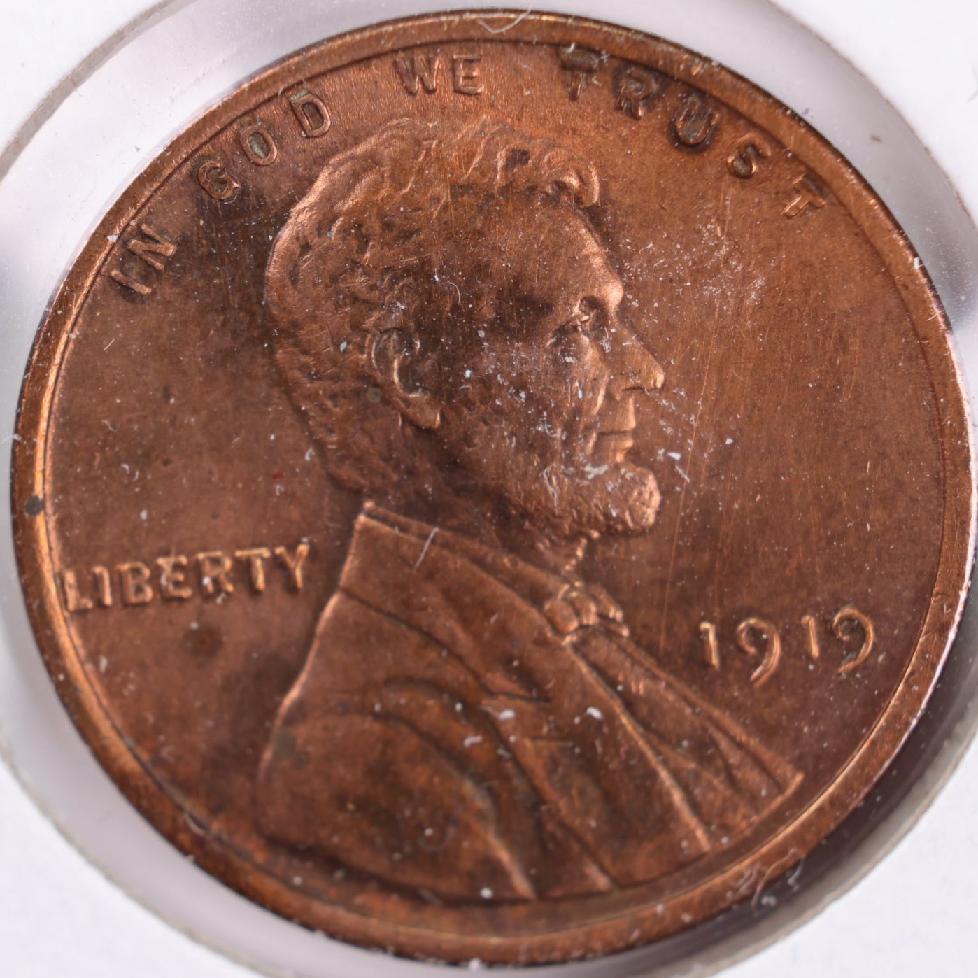 1919 Lincoln Cent, Mint State RB Uncirculated Coin, Store #CT0289