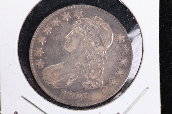 1828 Cap Bust Half Dollar, Affordable Collectible Coin. Store #230808054