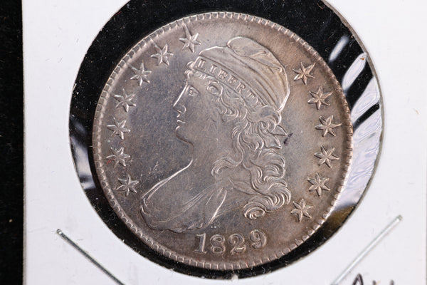 1829 Cap Bust Half Dollar, Affordable Collectible Coin. Store #230808056