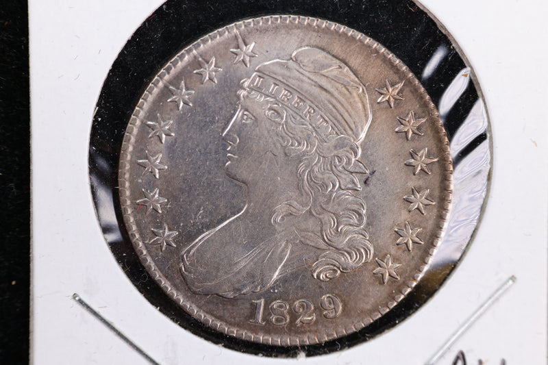 1829 Cap Bust Half Dollar, Affordable Collectible Coin. Store