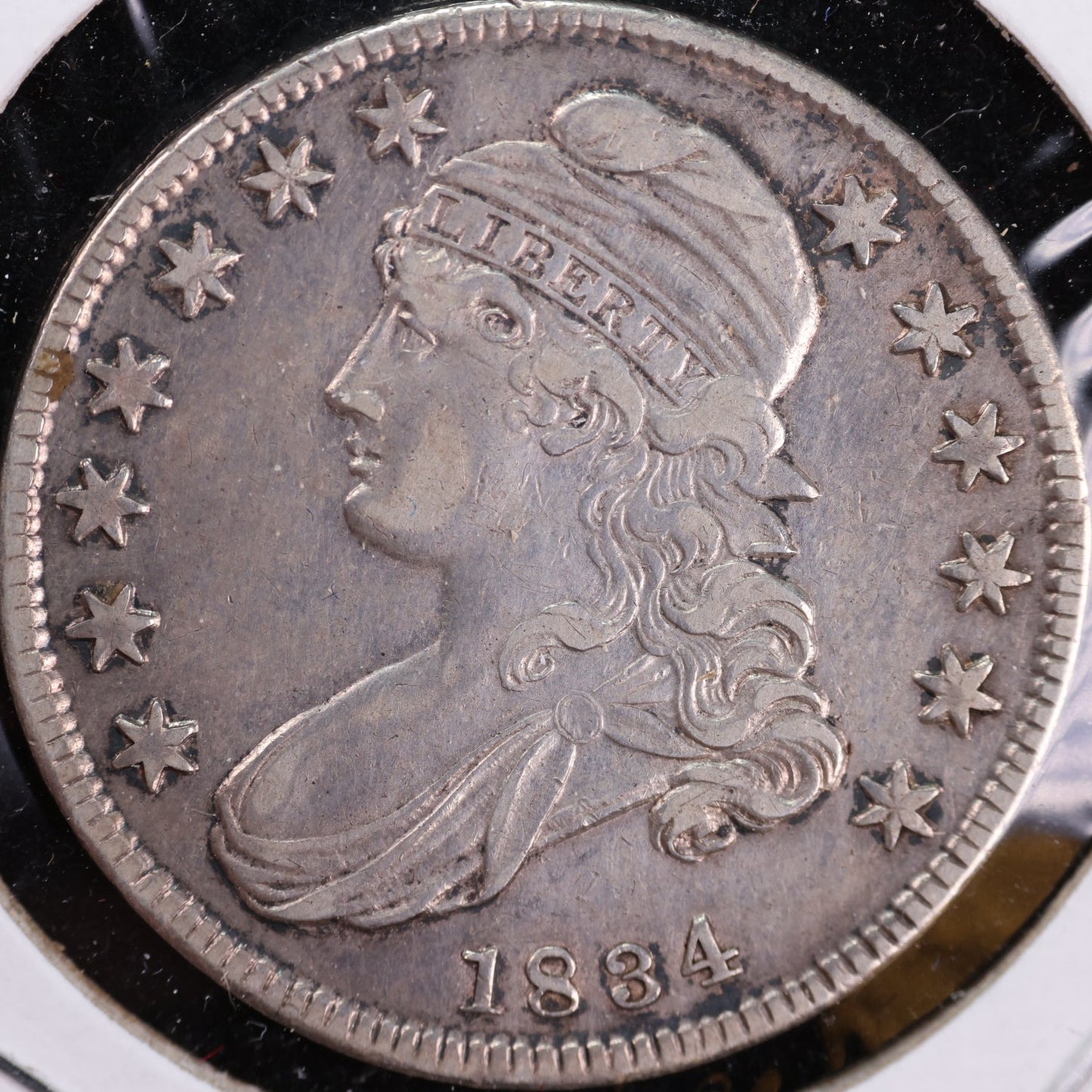 1834 Cap Bust Half Dollar, Extra Fine+ Circulated Coin, Store #HR1922