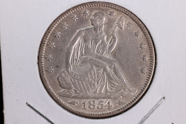 1854 Liberty Seated Quarter, Affordable Circulated Coin. Store Sale #23080907