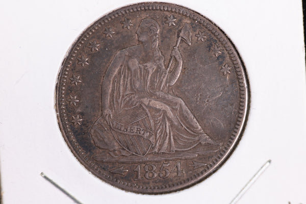 1854 Liberty Seated Quarter, Affordable Circulated Coin. Store Sale #23080908