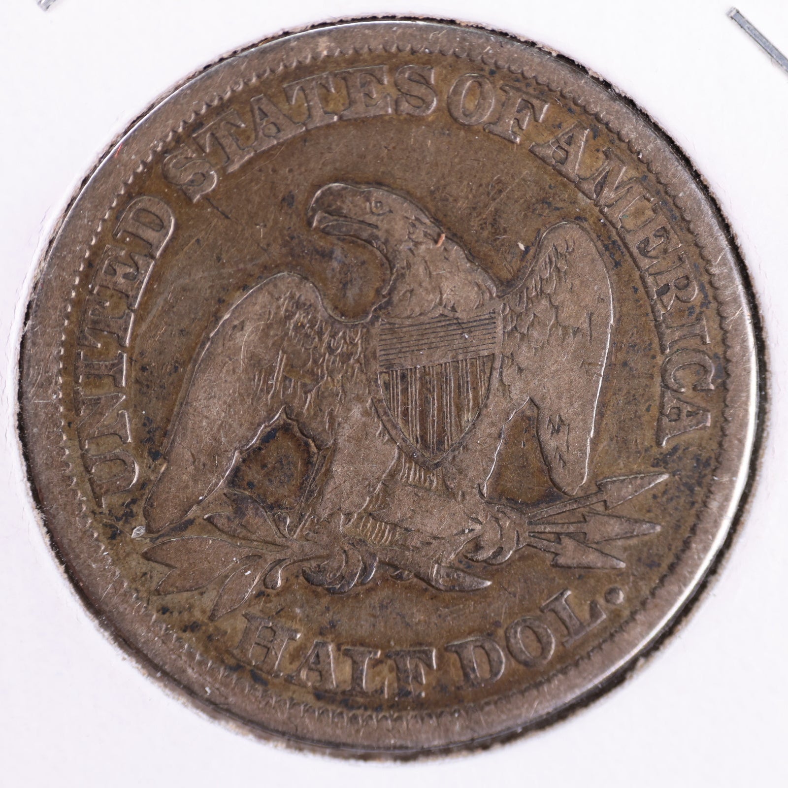 1858 Liberty Seated Half Dollar, Fine Circulated Coin, Store #HR0841 (23080923)