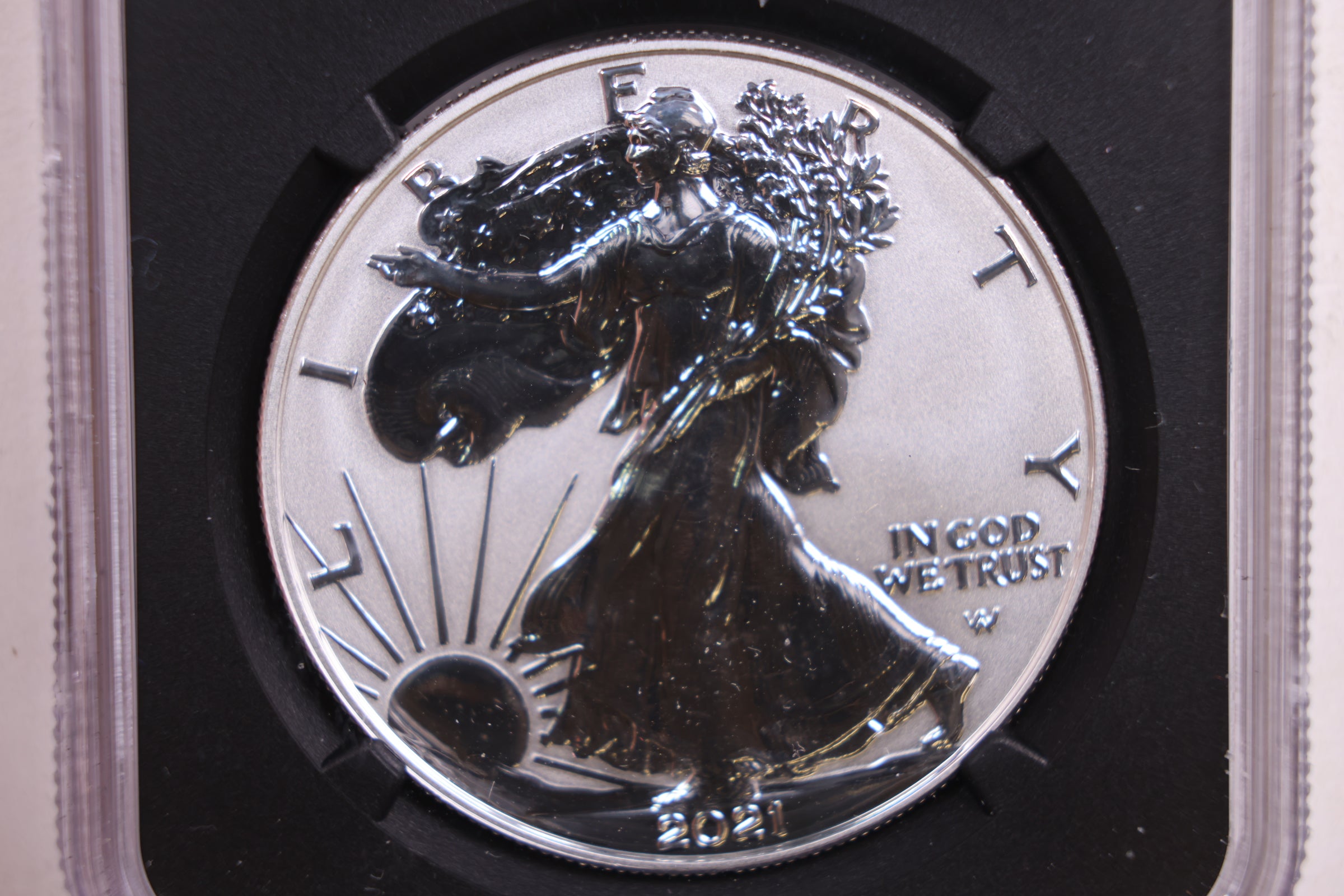 2021-S Reverse Proof Silver Eagle, Design Set, NGC Graded PF-70, Store #AE0172