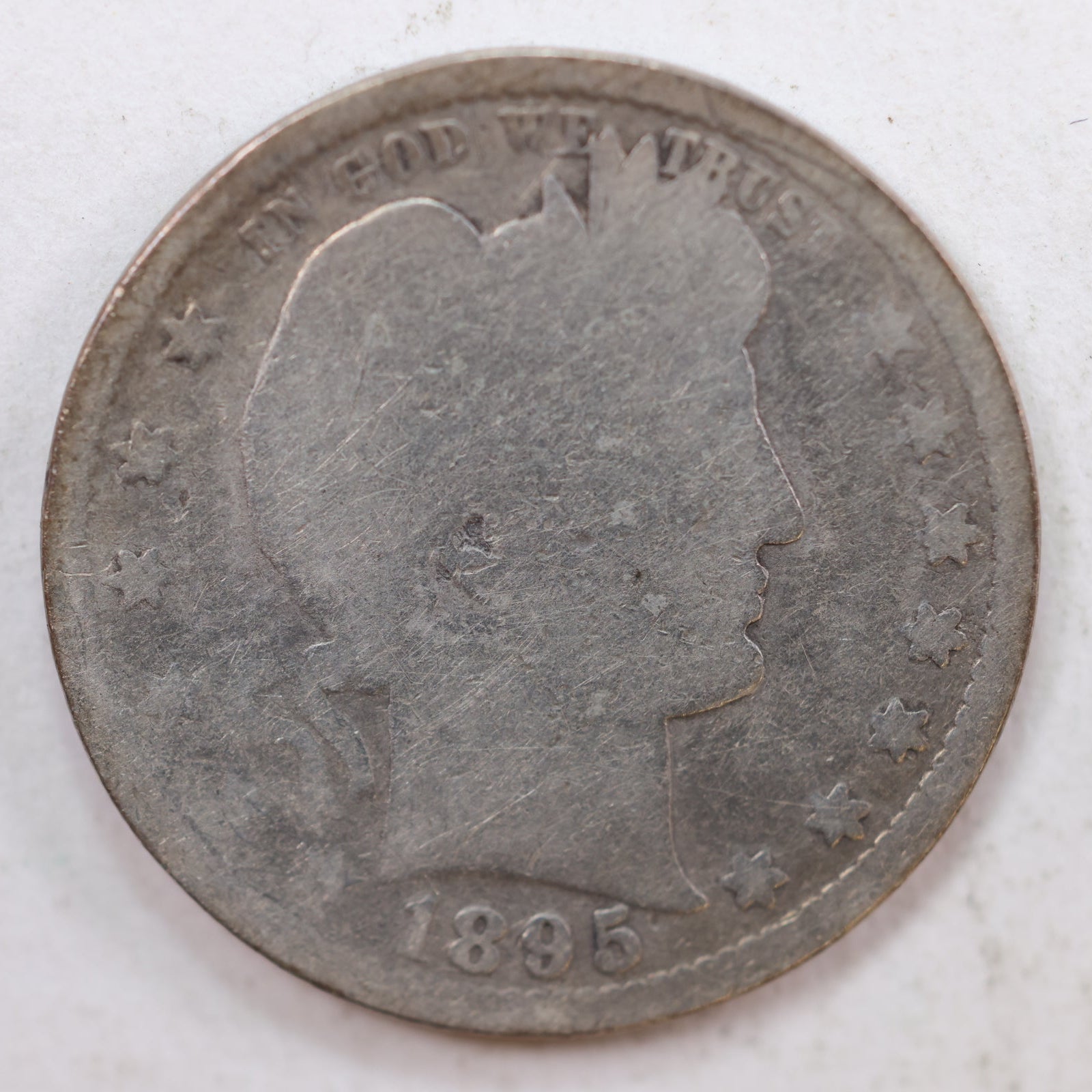 1895 Barber Quarter, Fair Collectible Circulated Coin, Store Sale #QR827.