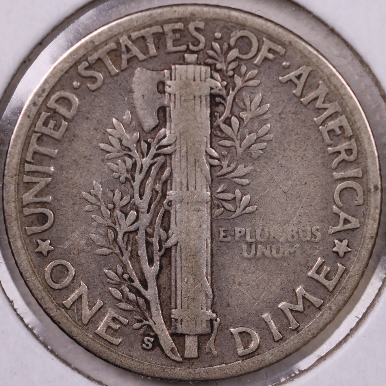 1929-S Mercury Dime, Fine Circulated Coin, Store #19918