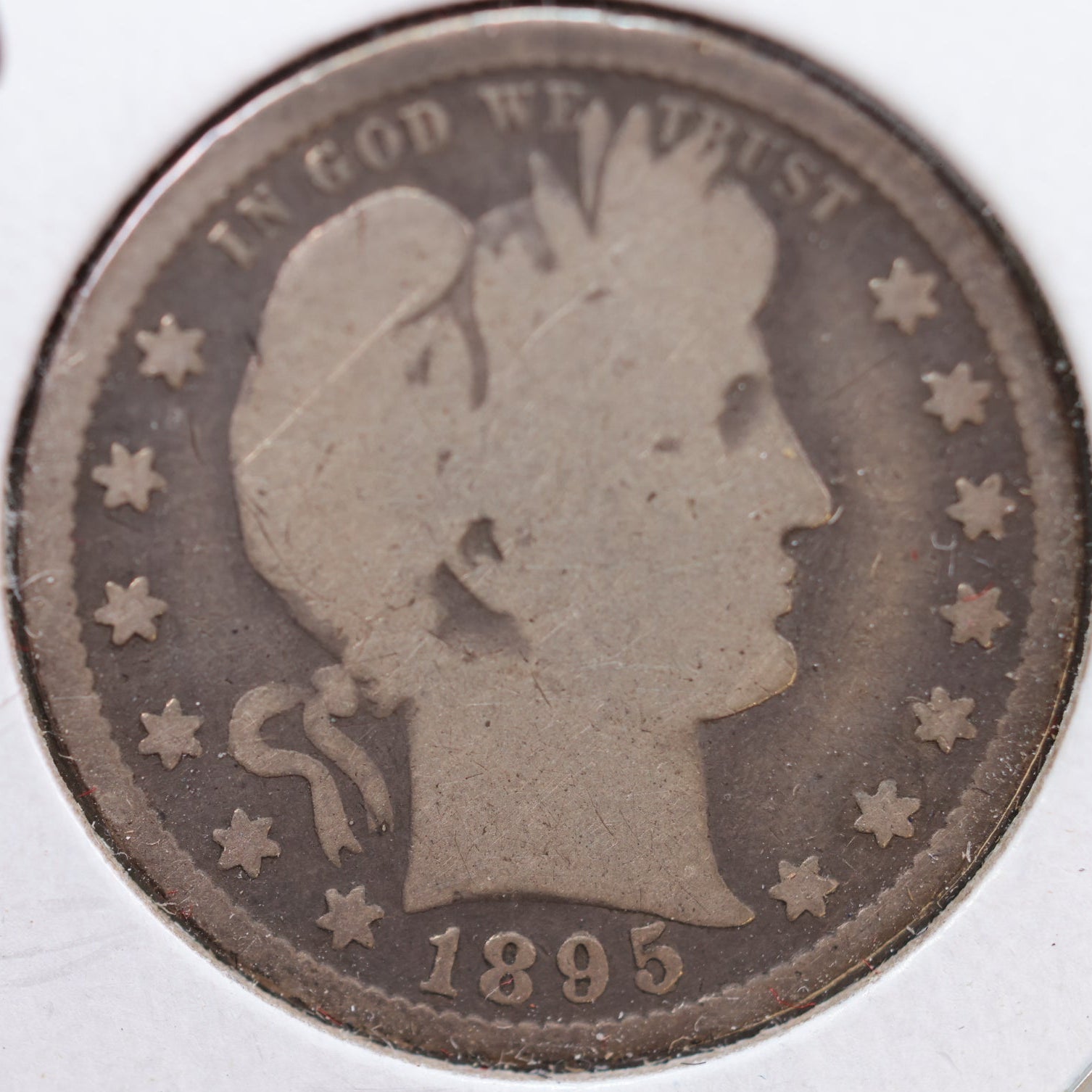 1895-S Barber Quarter, Good Circulated Coin, Store #QR832