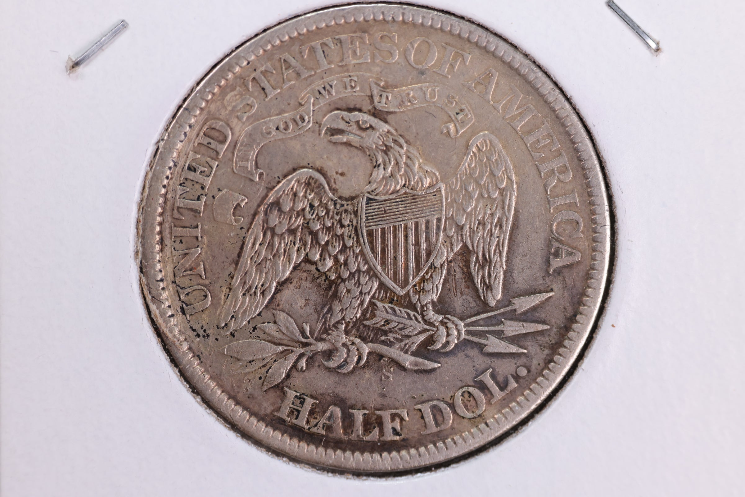 1867-S Liberty Seated Half Dollar, Affordable Circulated Coin. Store Sale #23080958