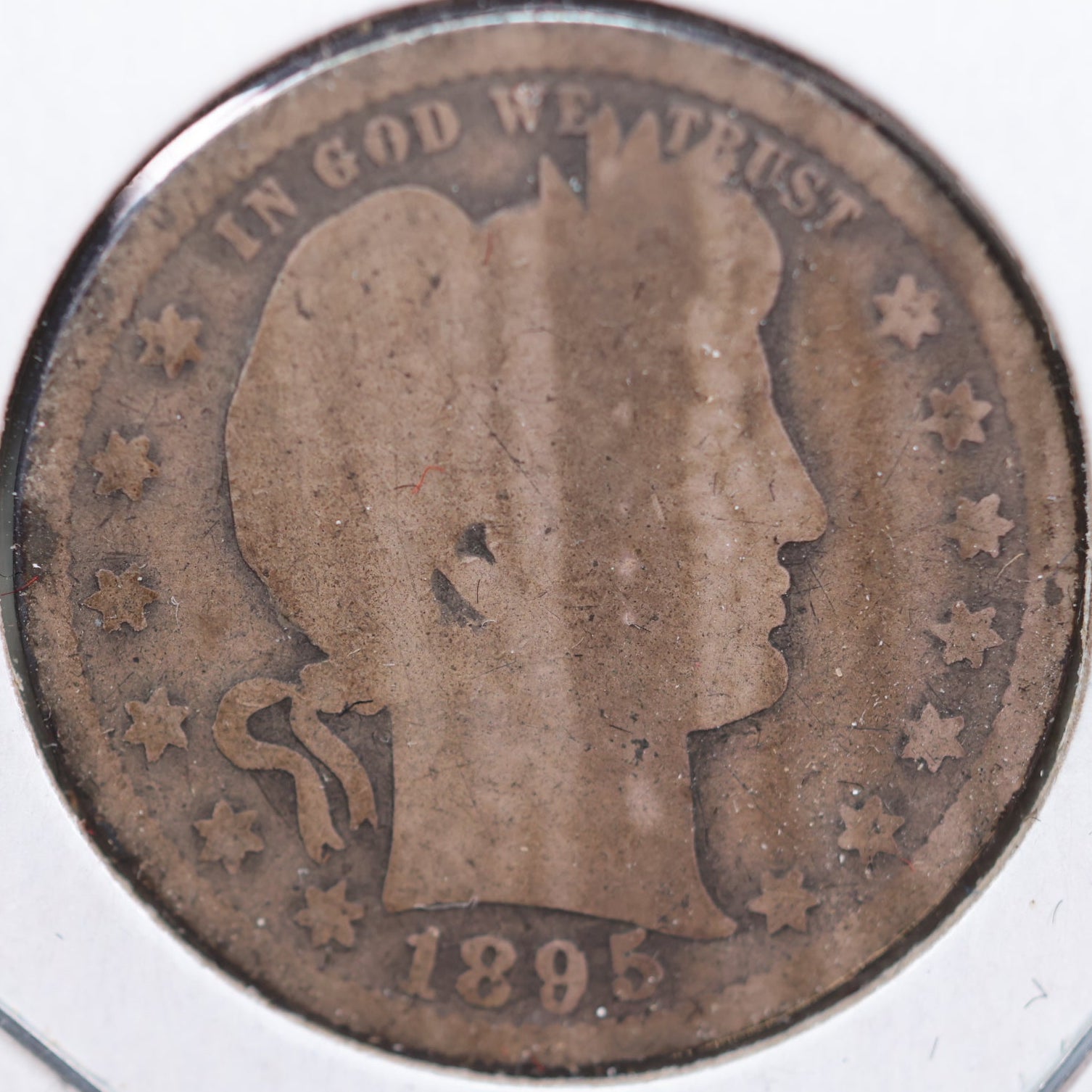 1895-S Barber Quarter, About Good Circulated Coin, Store #QR833