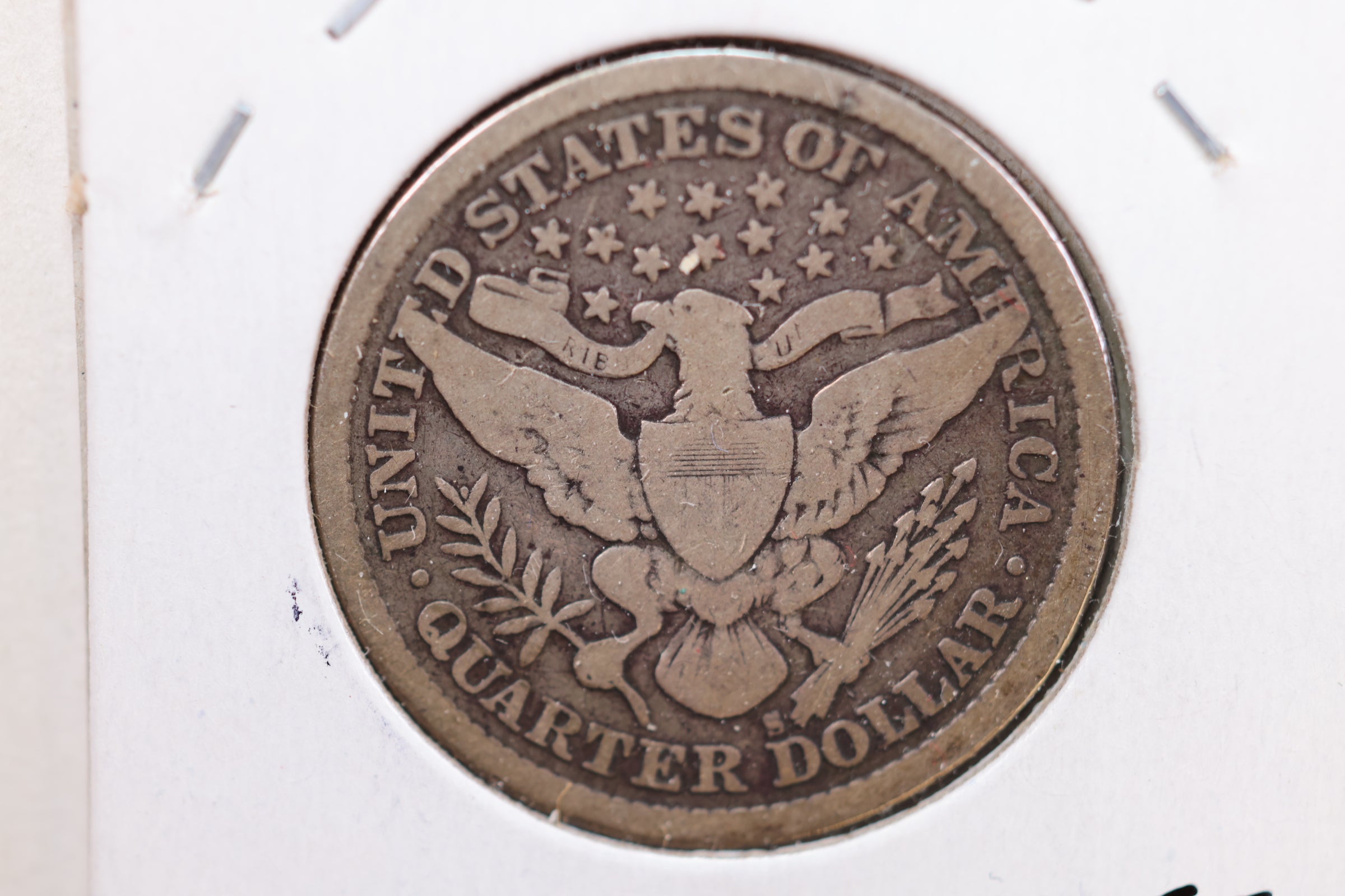 1897-S Barber Quarter, Good+ Circulated Coin, Store #QR844